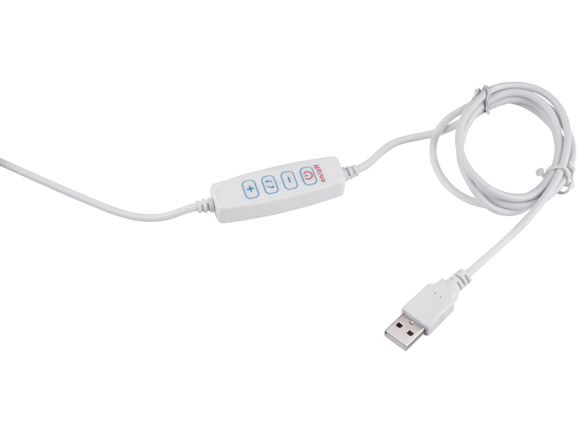 lampa stolní s lupou, USB napájení, bílá, 2400lm, 3 barvy světla, 5x zvětšení
