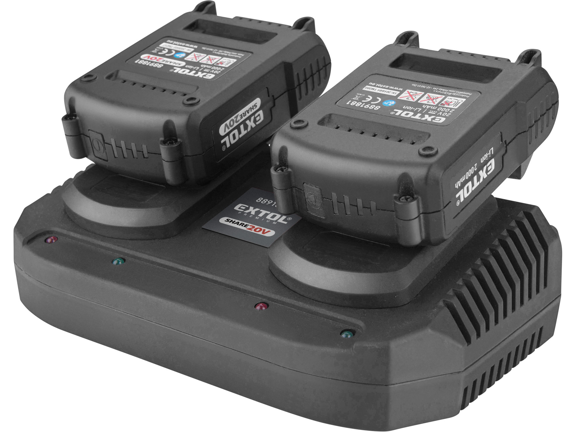 nabíječka SHARE20V, 2x3,5A, EXTOL PREMIUM