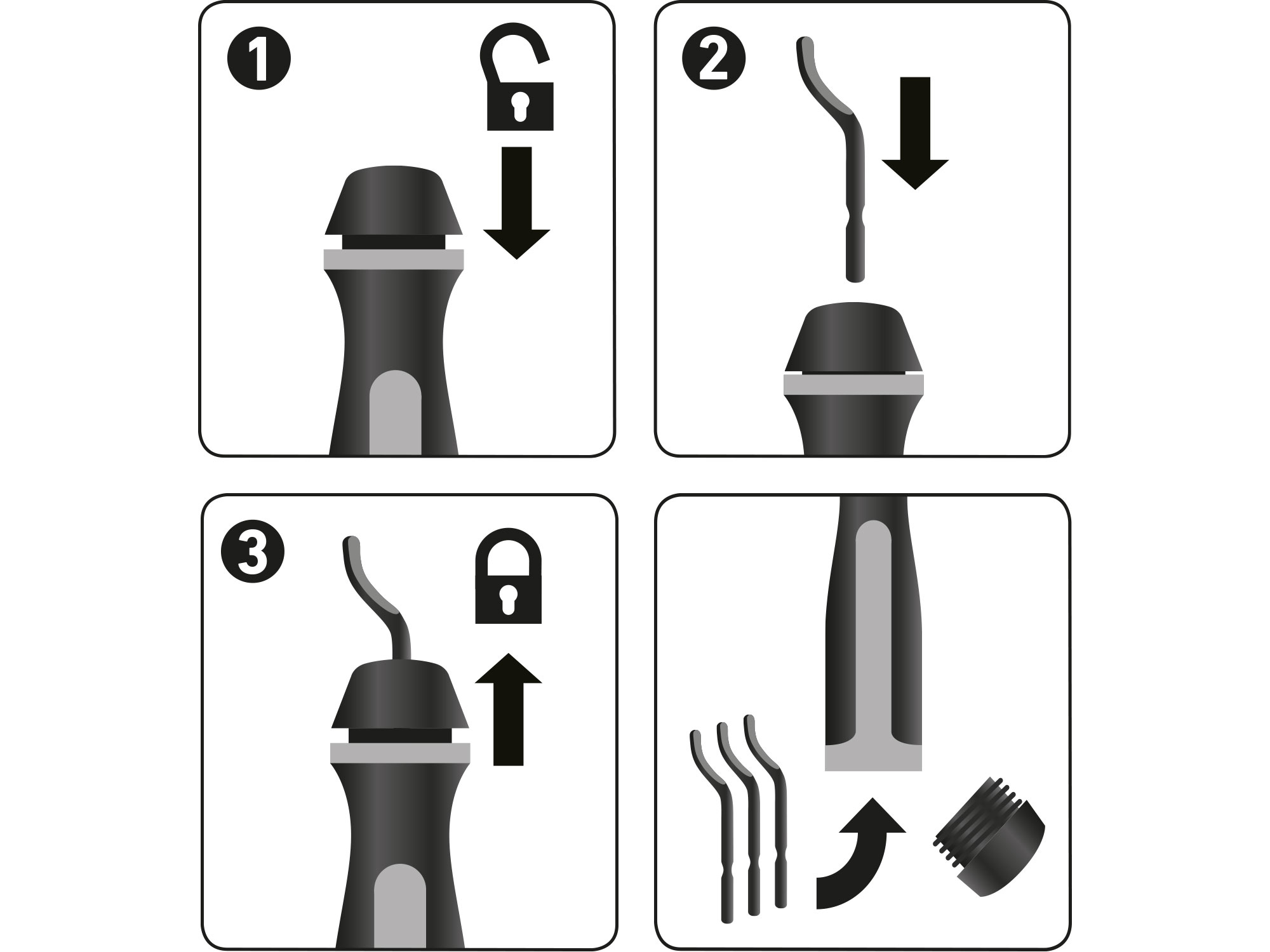 náhradní čepele 10ks k odhrotovači 8803680, dřík 3,2mm +10ks náhradních čepelí, HSS M35 (5% Co)