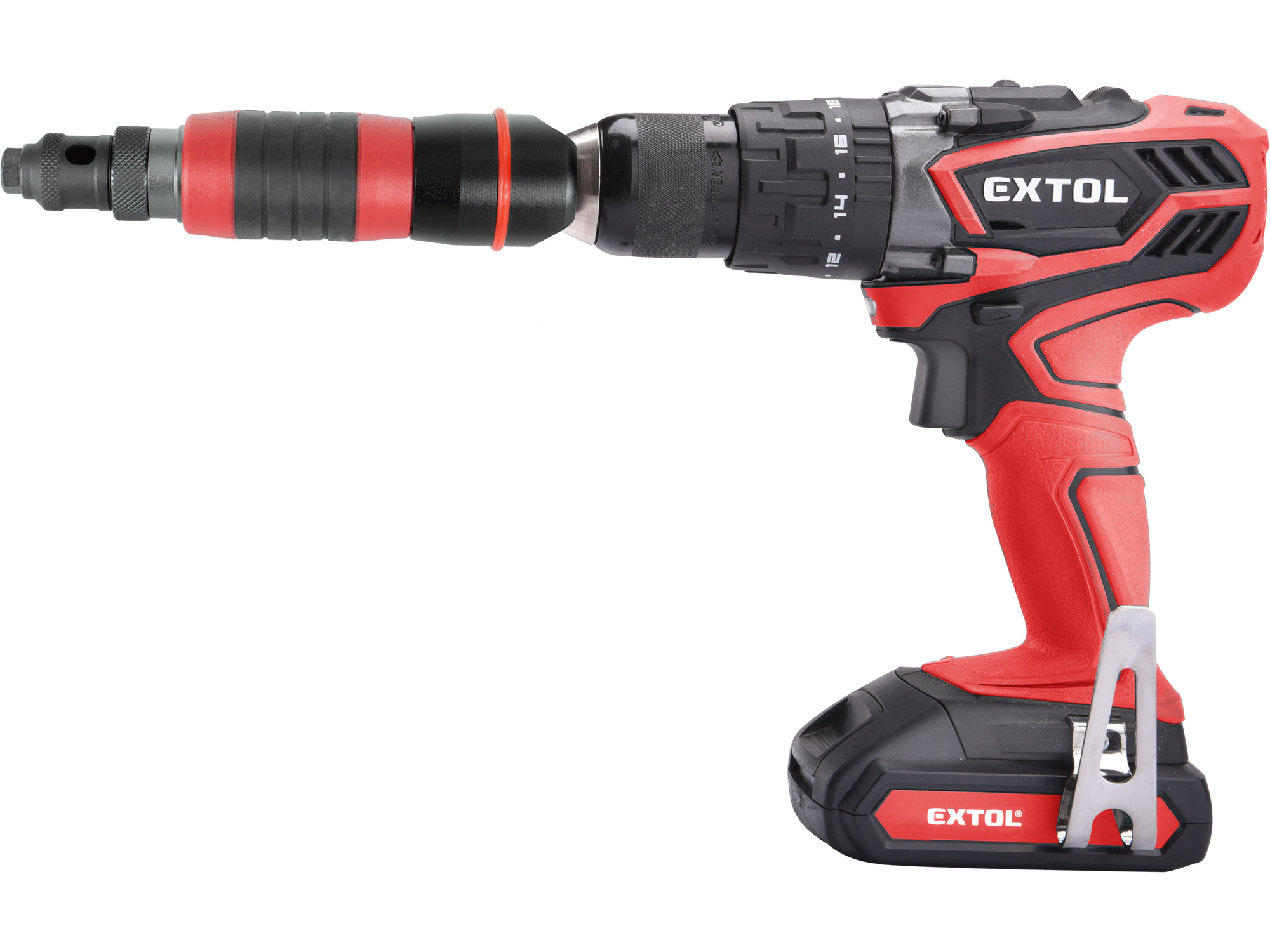 nástavec nýtovací na vrtačku, pro trhací nýty 2,4-4,8mm, CrMo