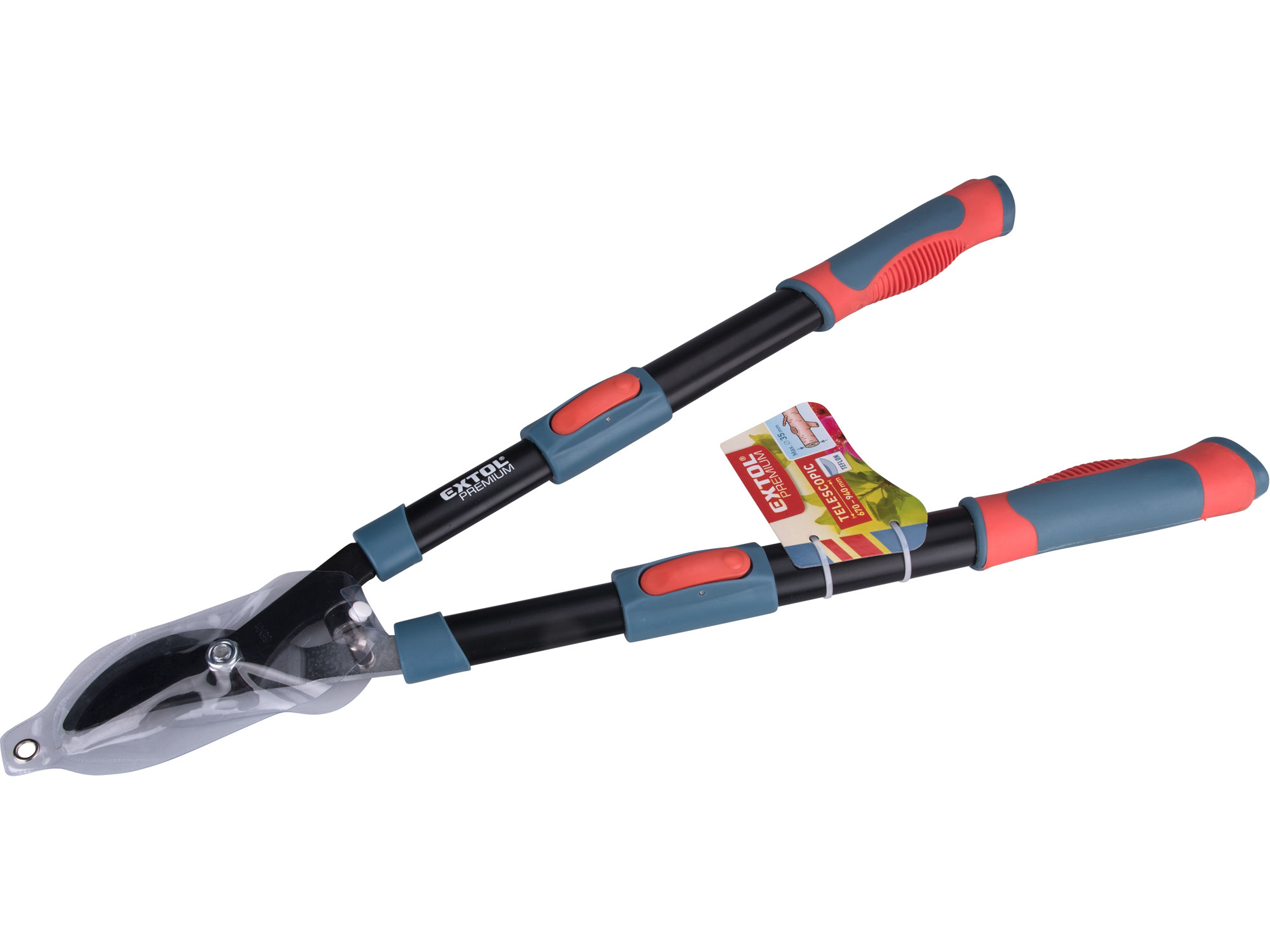 nůžky na větve teleskopické dvousečné, 640-905mm, HCS