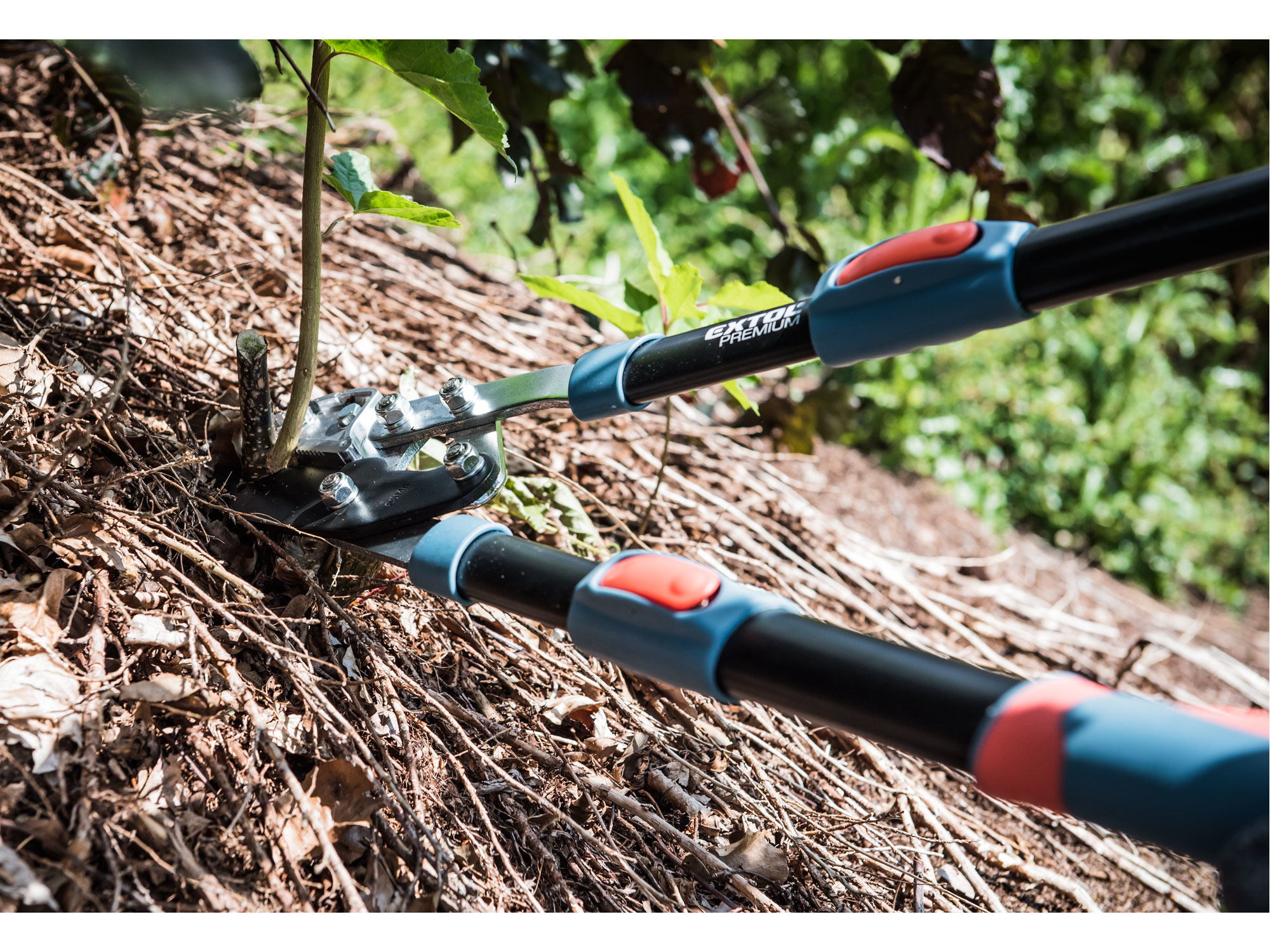 nůžky na větve teleskopické převodové kovadlinkové, 670-940mm, HCS