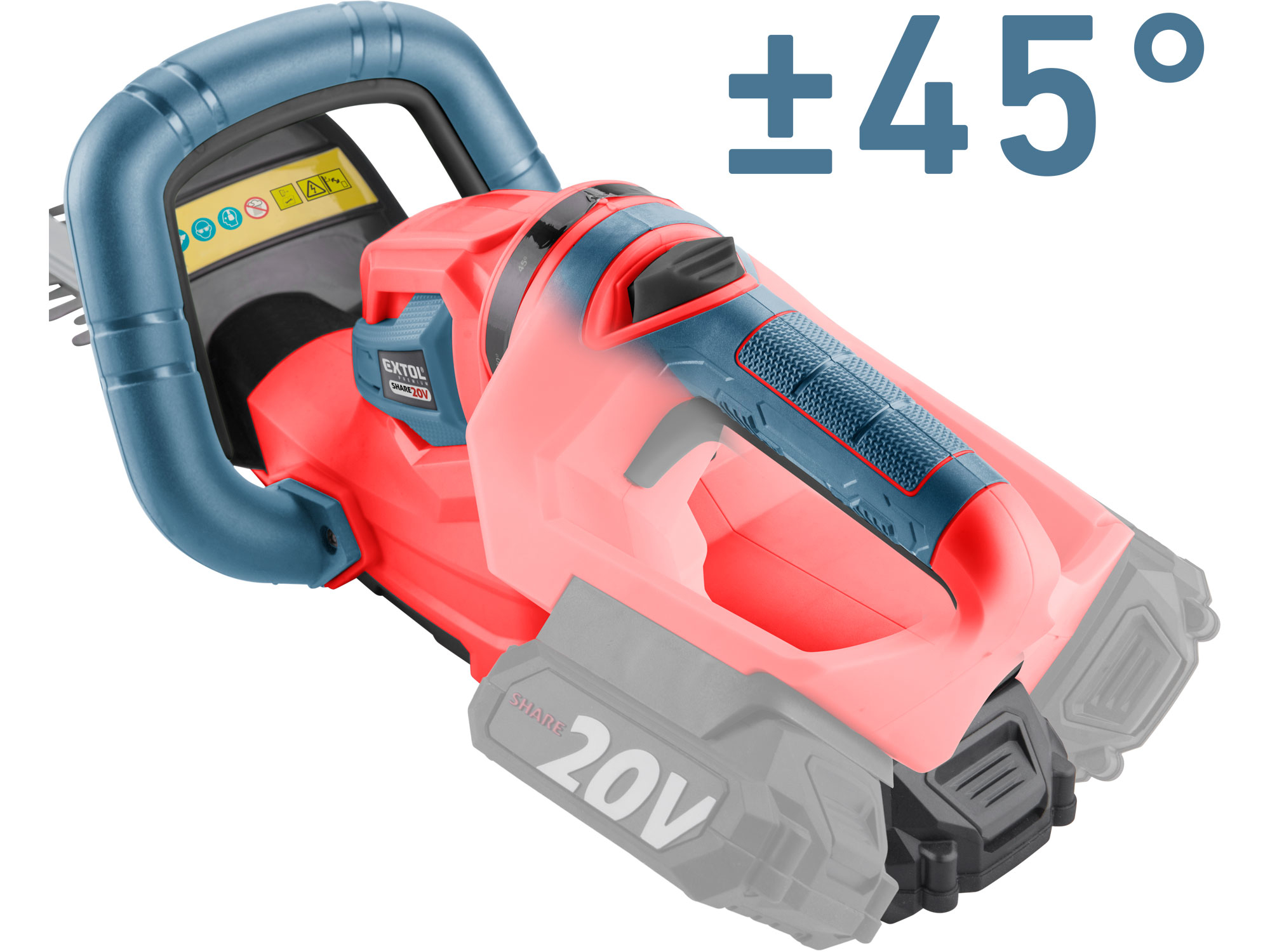 nůžky na živé ploty aku, SHARE20V, 2Ah