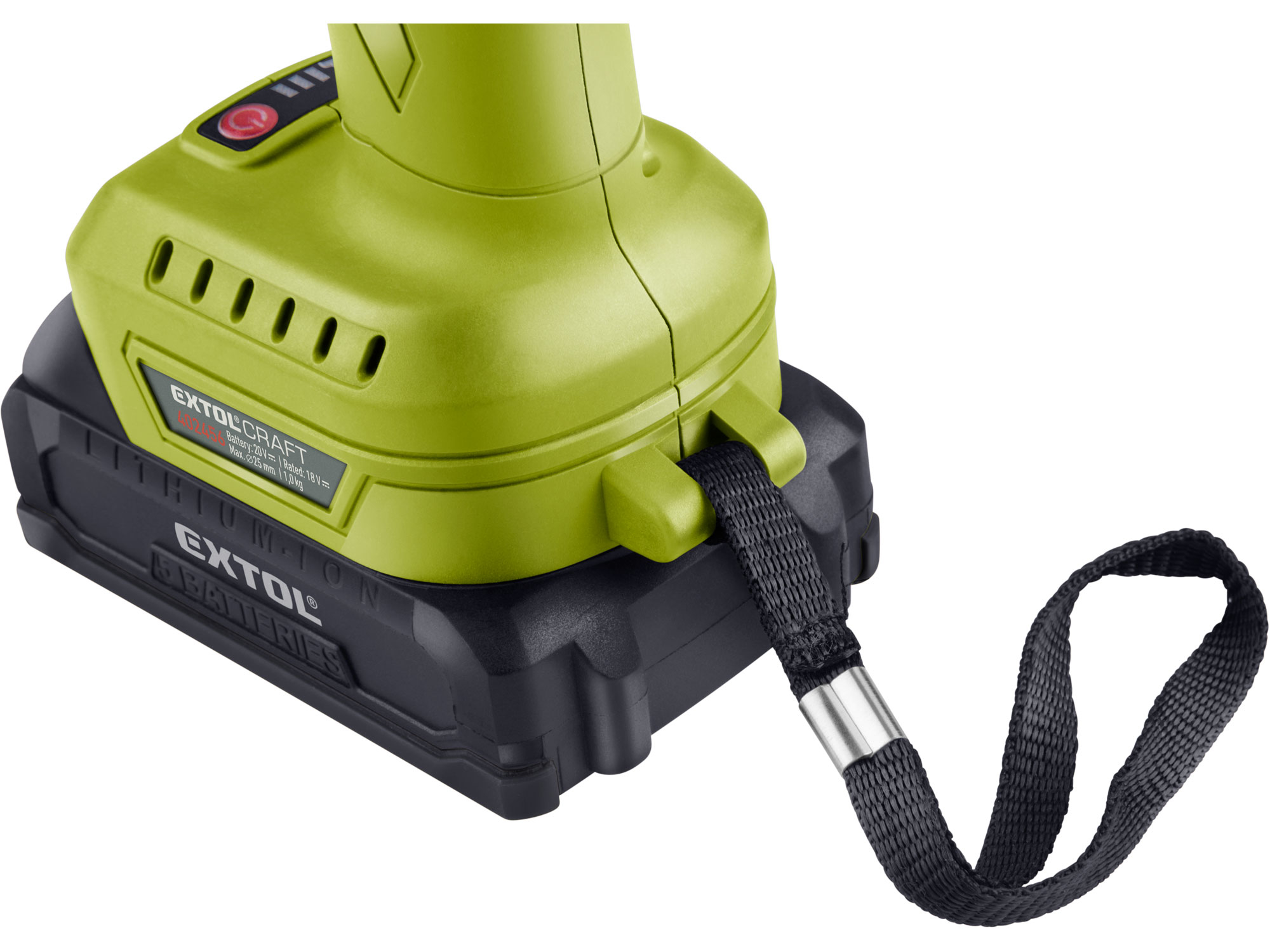 nůžky zahradní aku, BRUSHLESS, 20V Li-ion, 2Ah