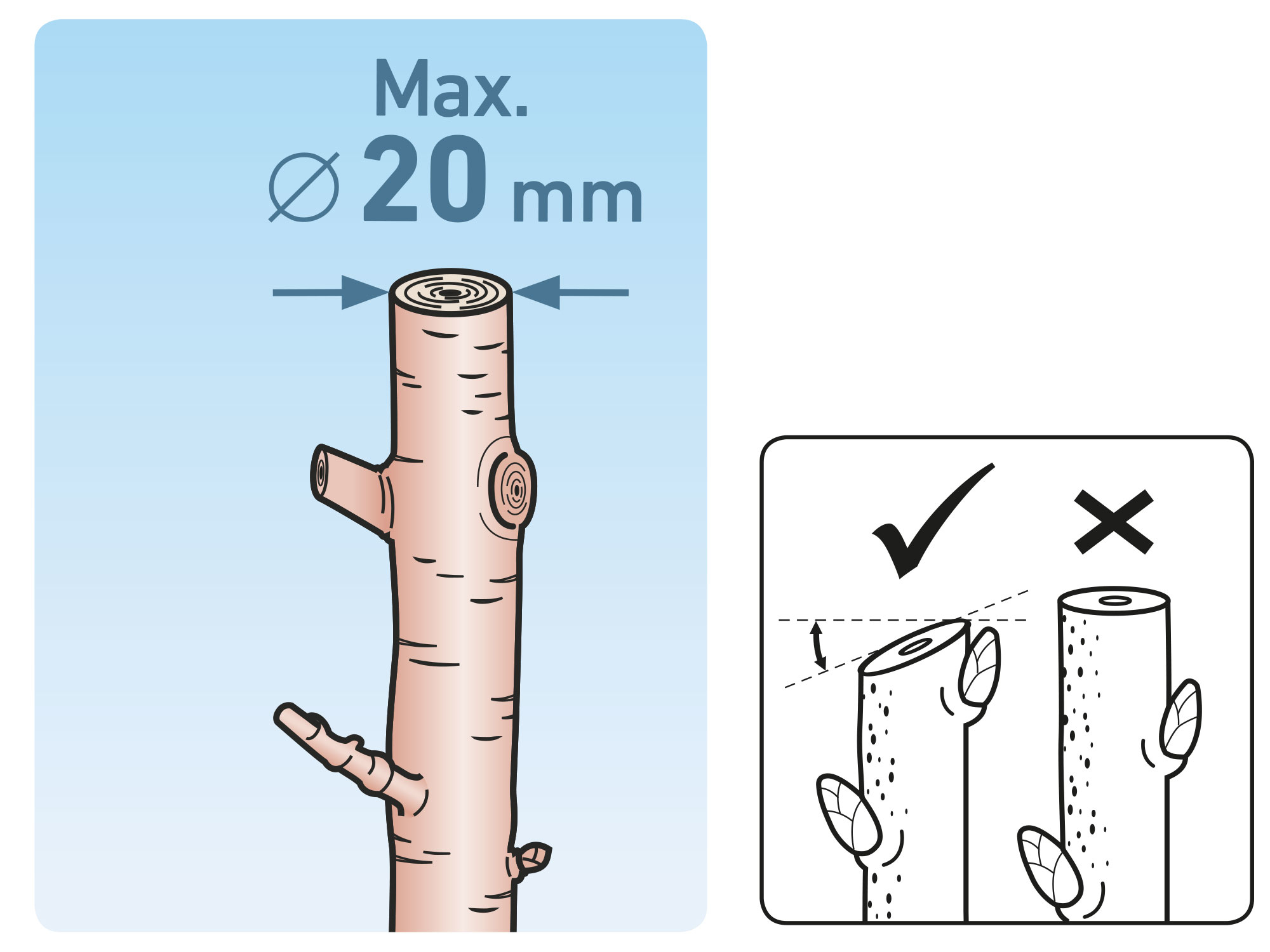 nůžky zahradnické, 215mm, HCS
