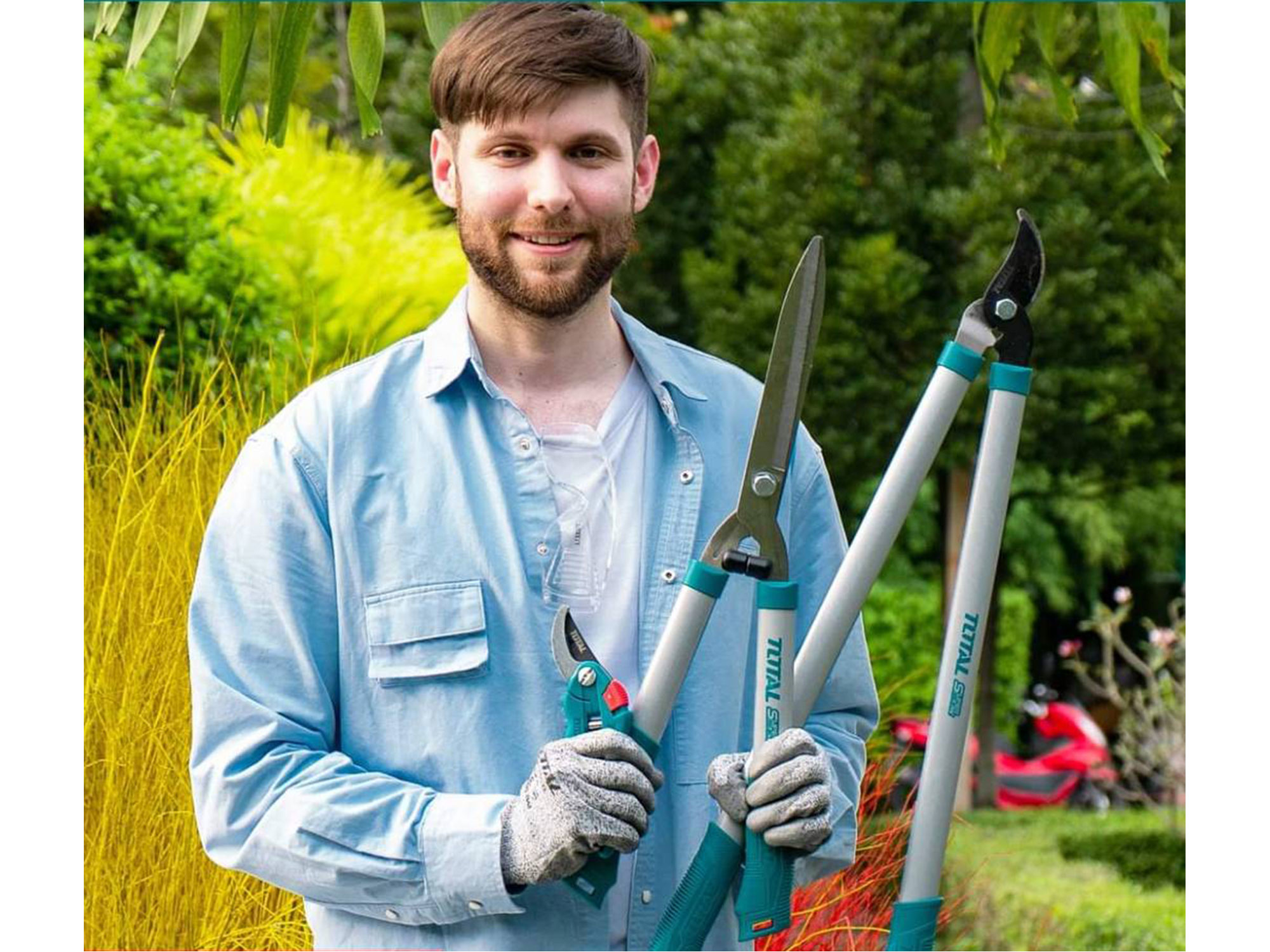 Nůžky zahradnické, sada 3ks