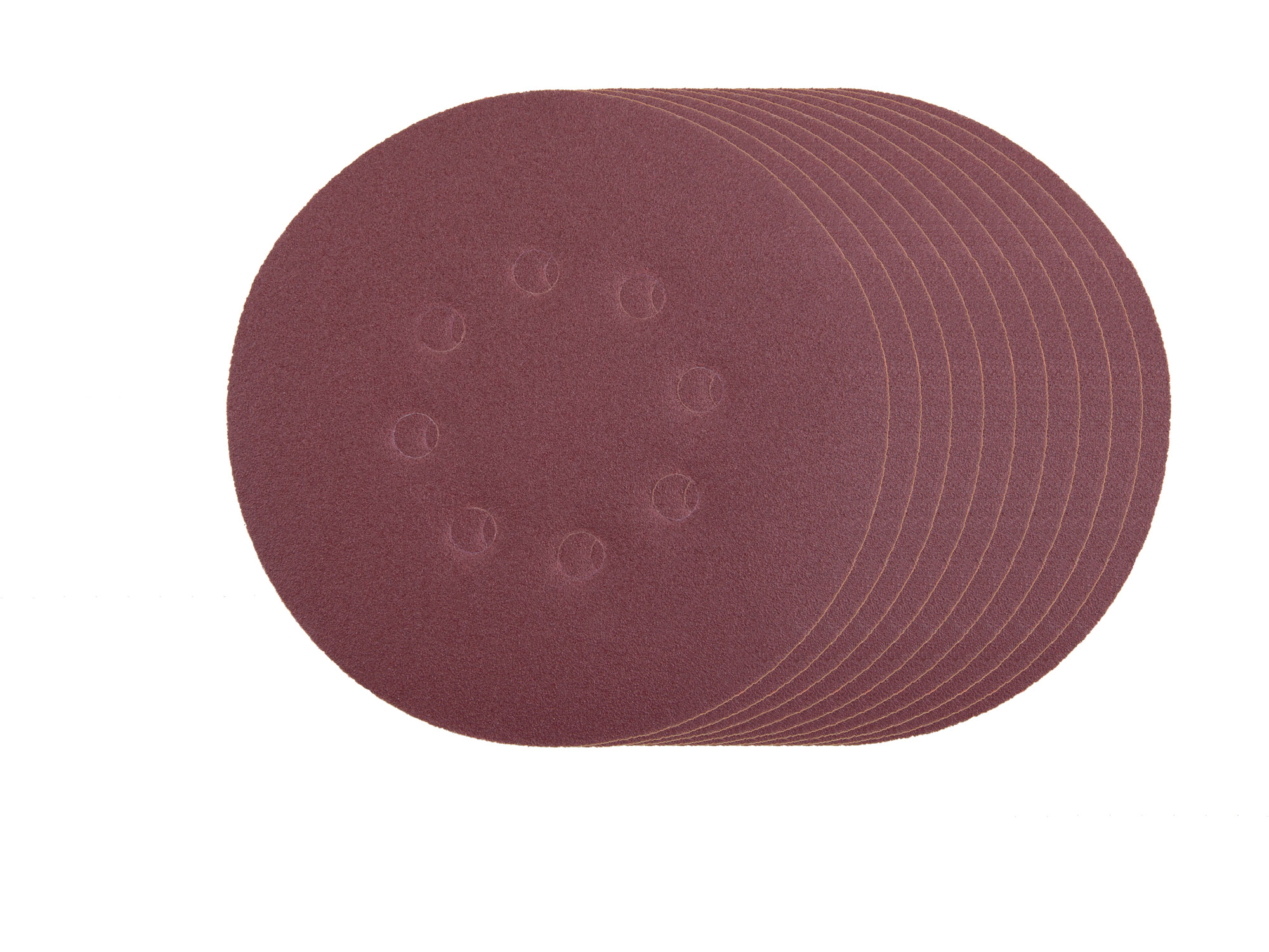 papíry brusné výsek, suchý zip, bal. 10ks, 150mm, P60