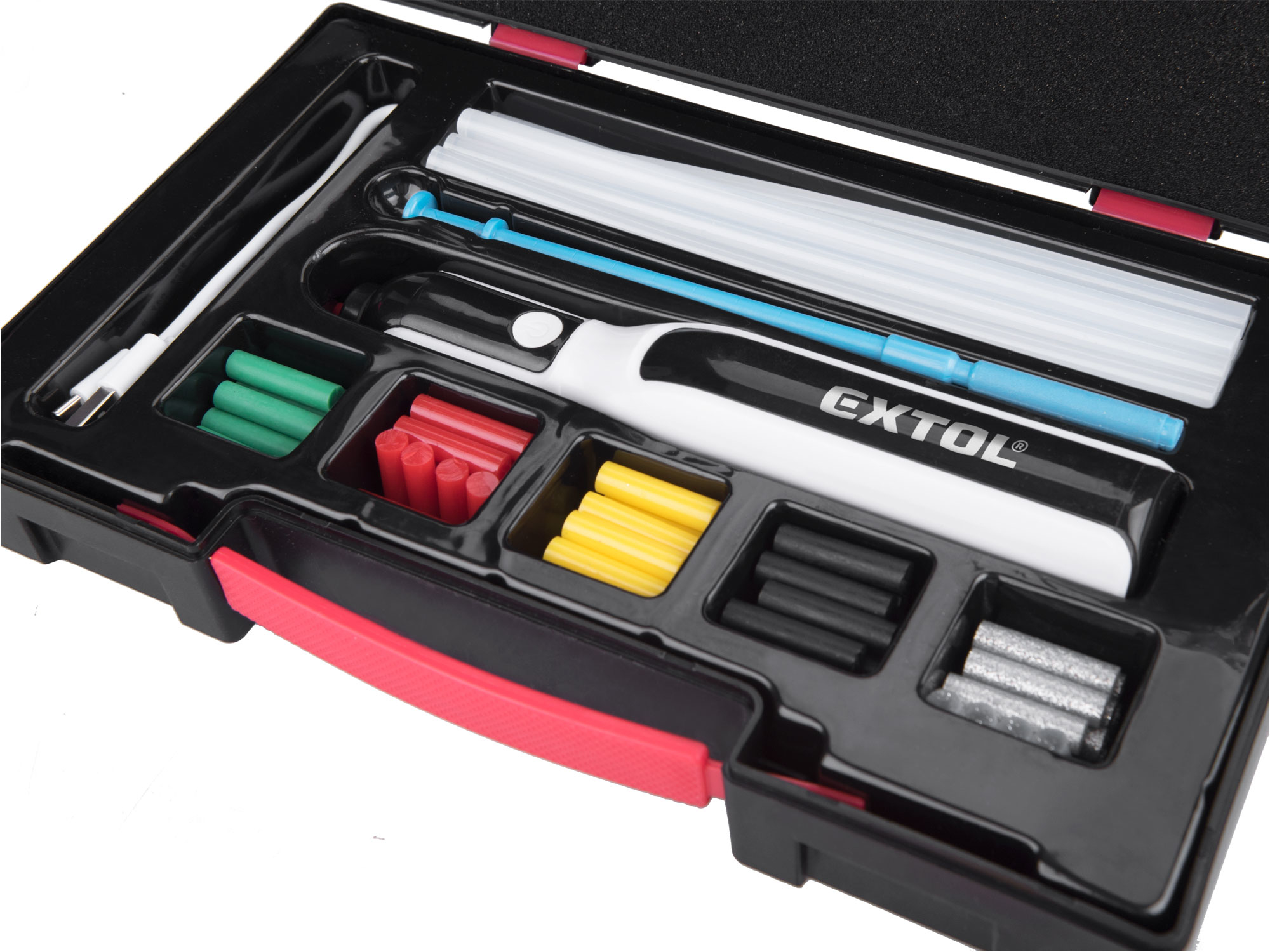 pero tavné lepící aku, USB nabíjení