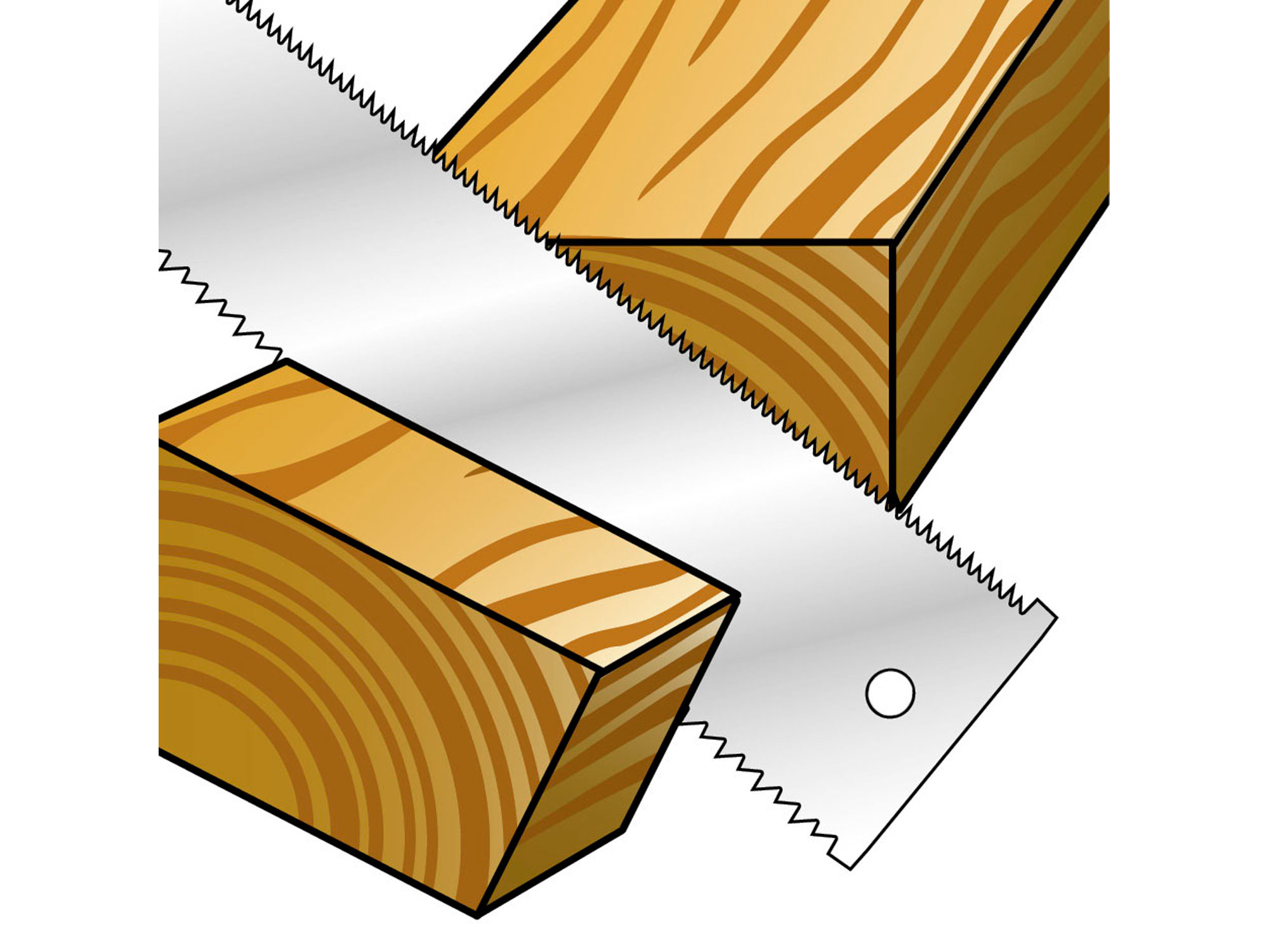 pila japonská tesařská dvoubřitá, čepel 253mm
