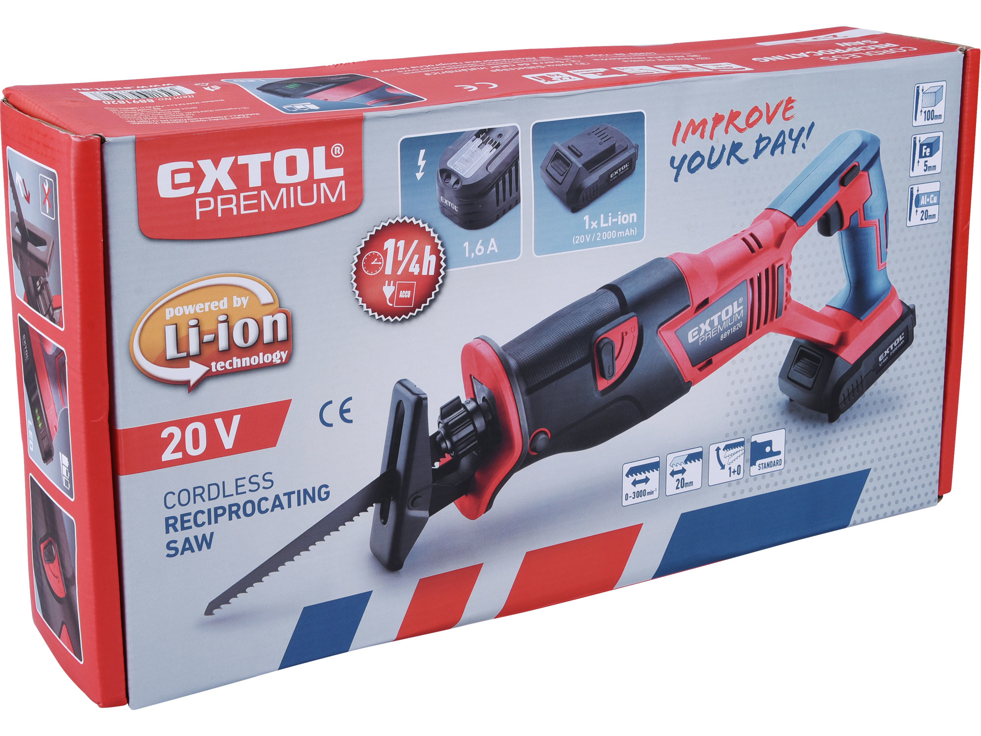 pila ocaska aku SHARE20V, 20V Li-ion, bez baterie a nabíječky