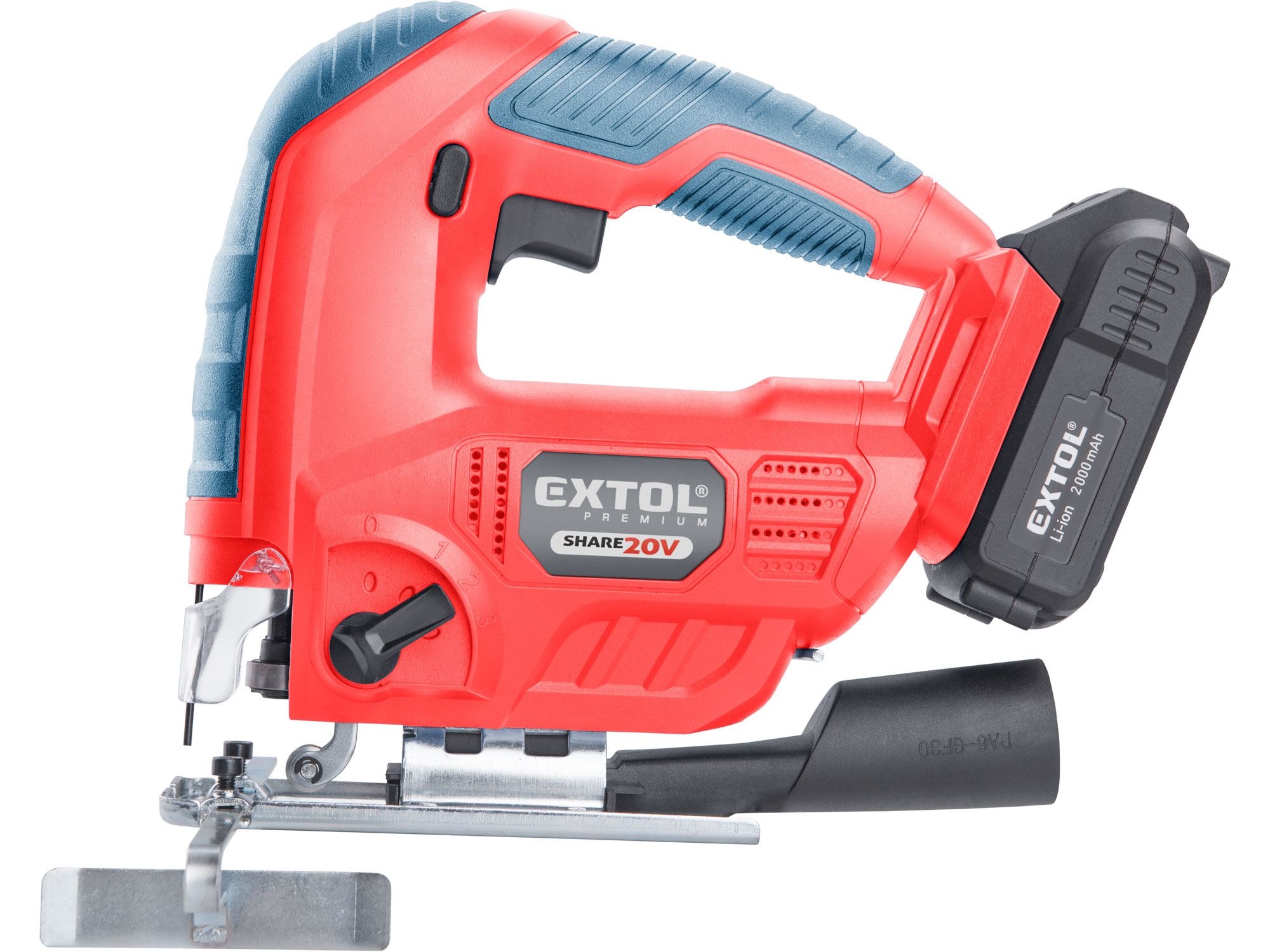 pila přímočará aku SHARE20V, 20V Li-ion, 2000mAh