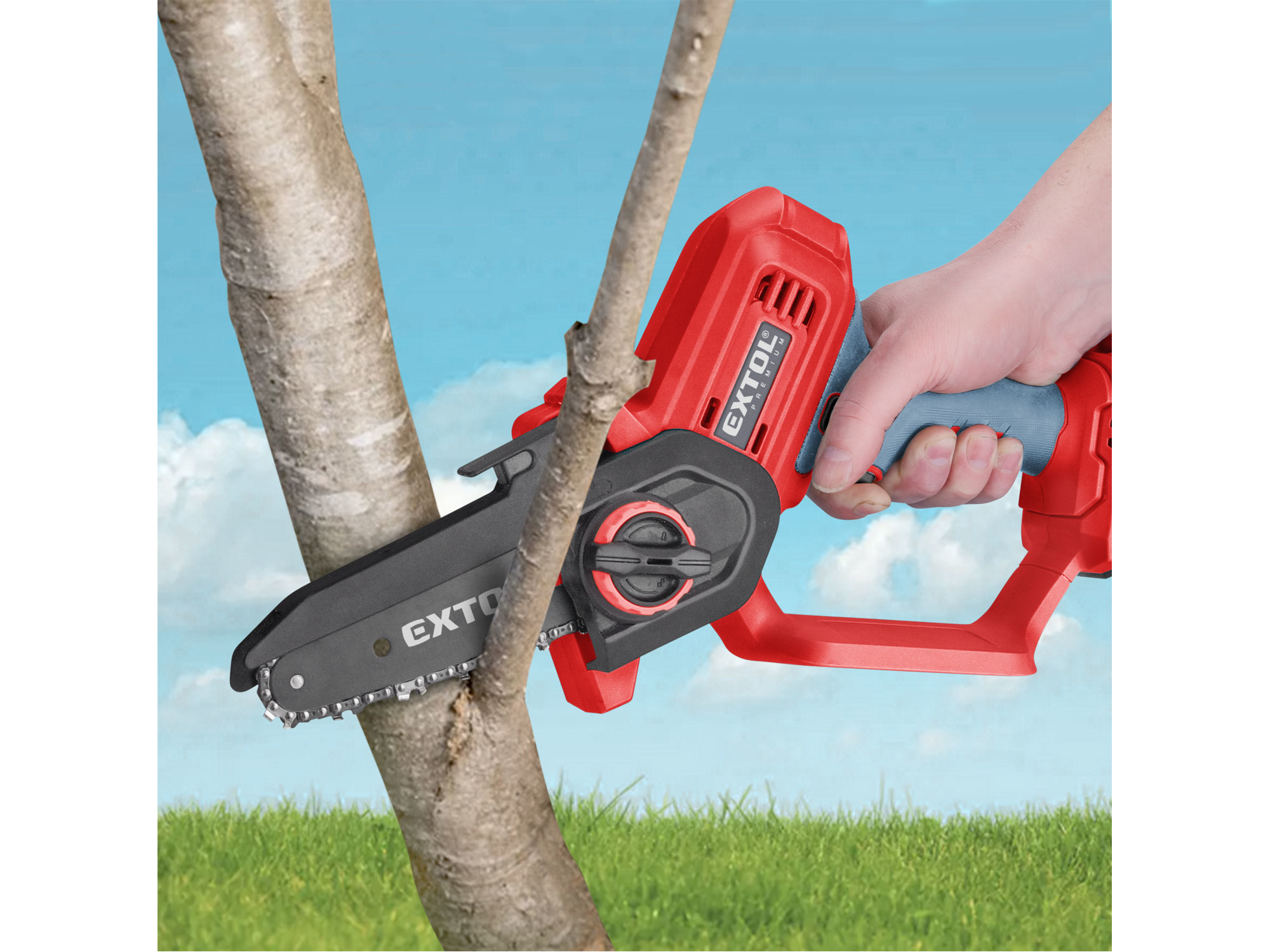 pila řetězová aku jednoruční SHARE20V, 12cm, bez baterie a nabíječky