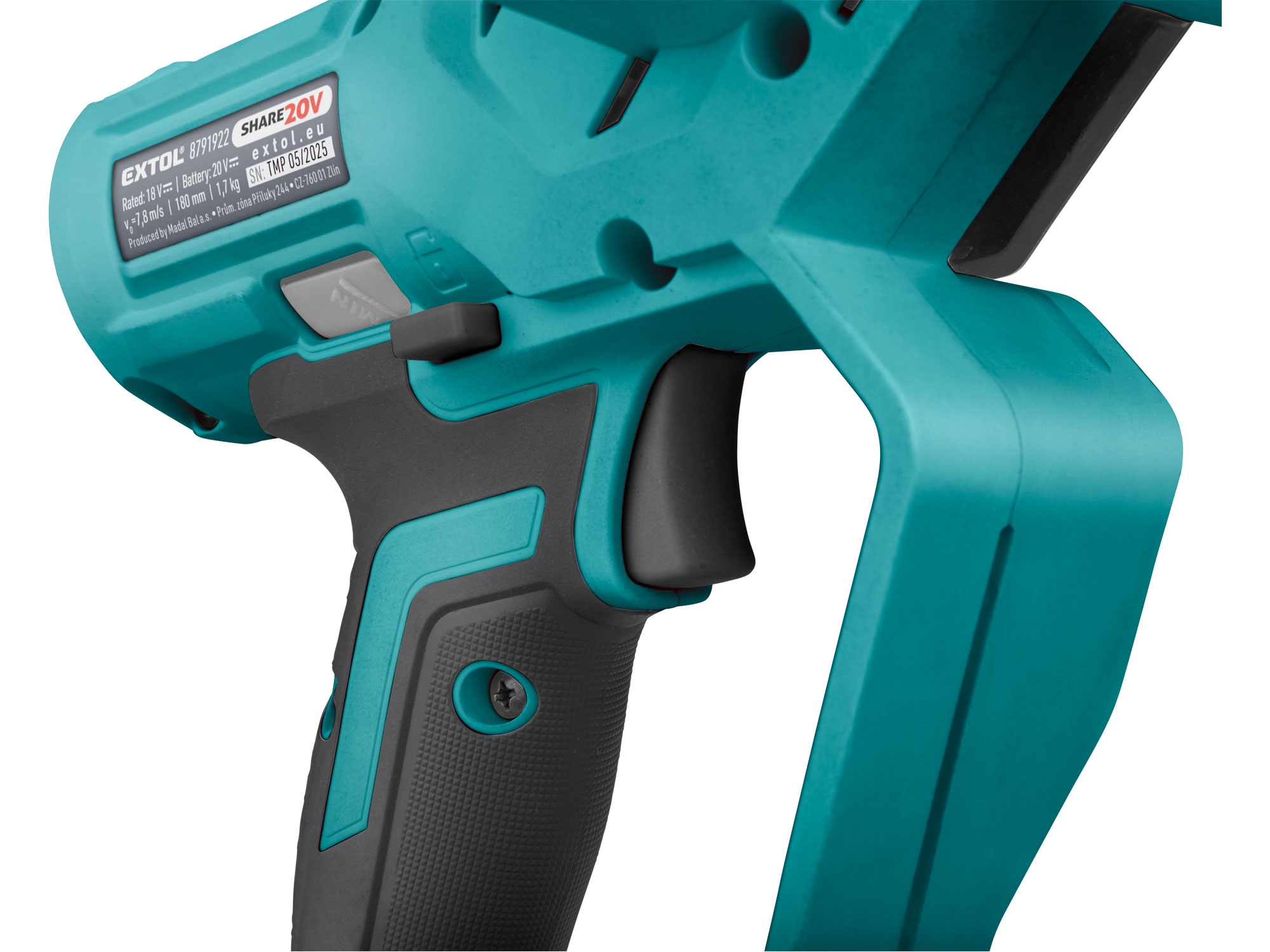 pila řetězová aku jednoruční SHARE20V, 13cm, BRUSHLESS, bez baterie a nabíječky