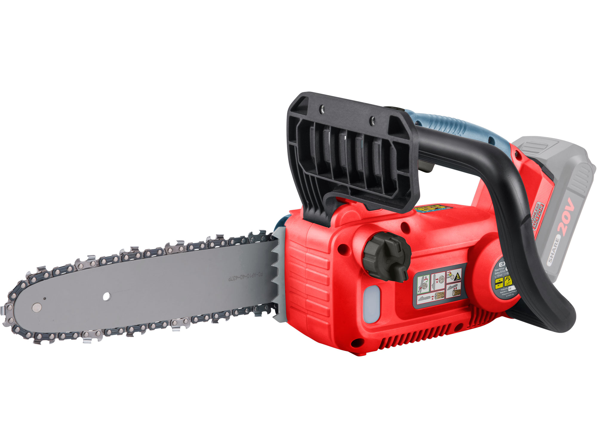 pila řetězová aku SHARE20V, BRUSHLESS, 30cm, bez baterie a nabíječky