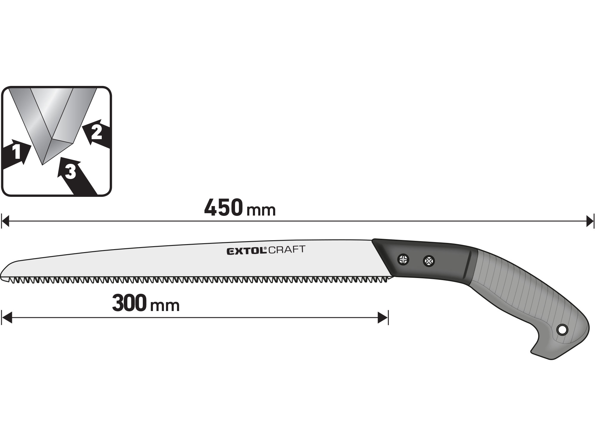 pilka na větve, čepel 300mm