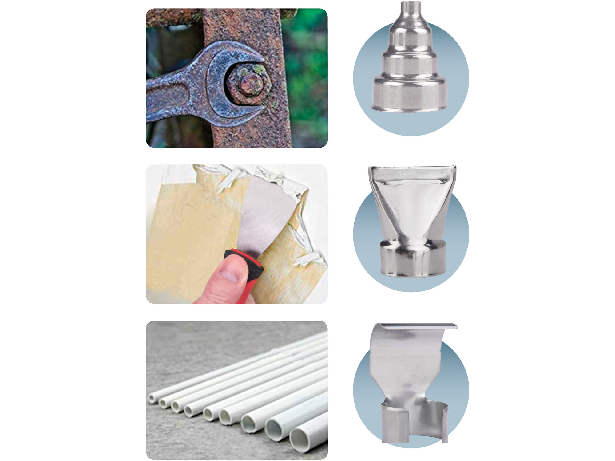 pistole horkovzdušná aku SHARE20V, 550°C, 20V Li-ion, 2000mAh