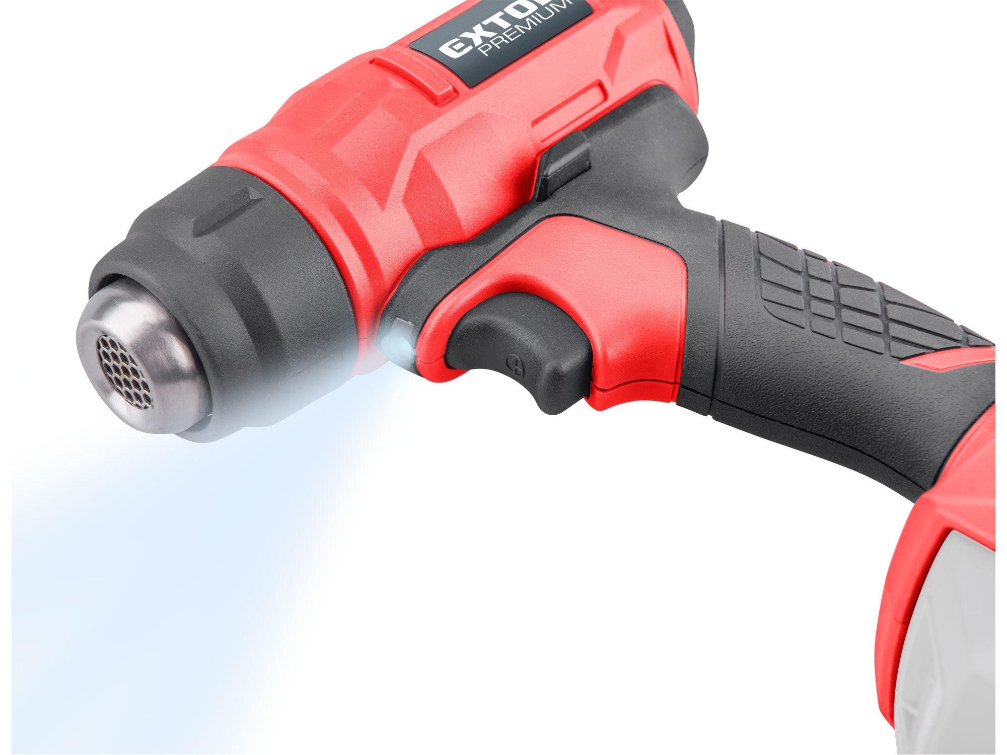 pistole horkovzdušná aku SHARE20V, 550°C, 20V Li-ion, bez baterie a nabíječky