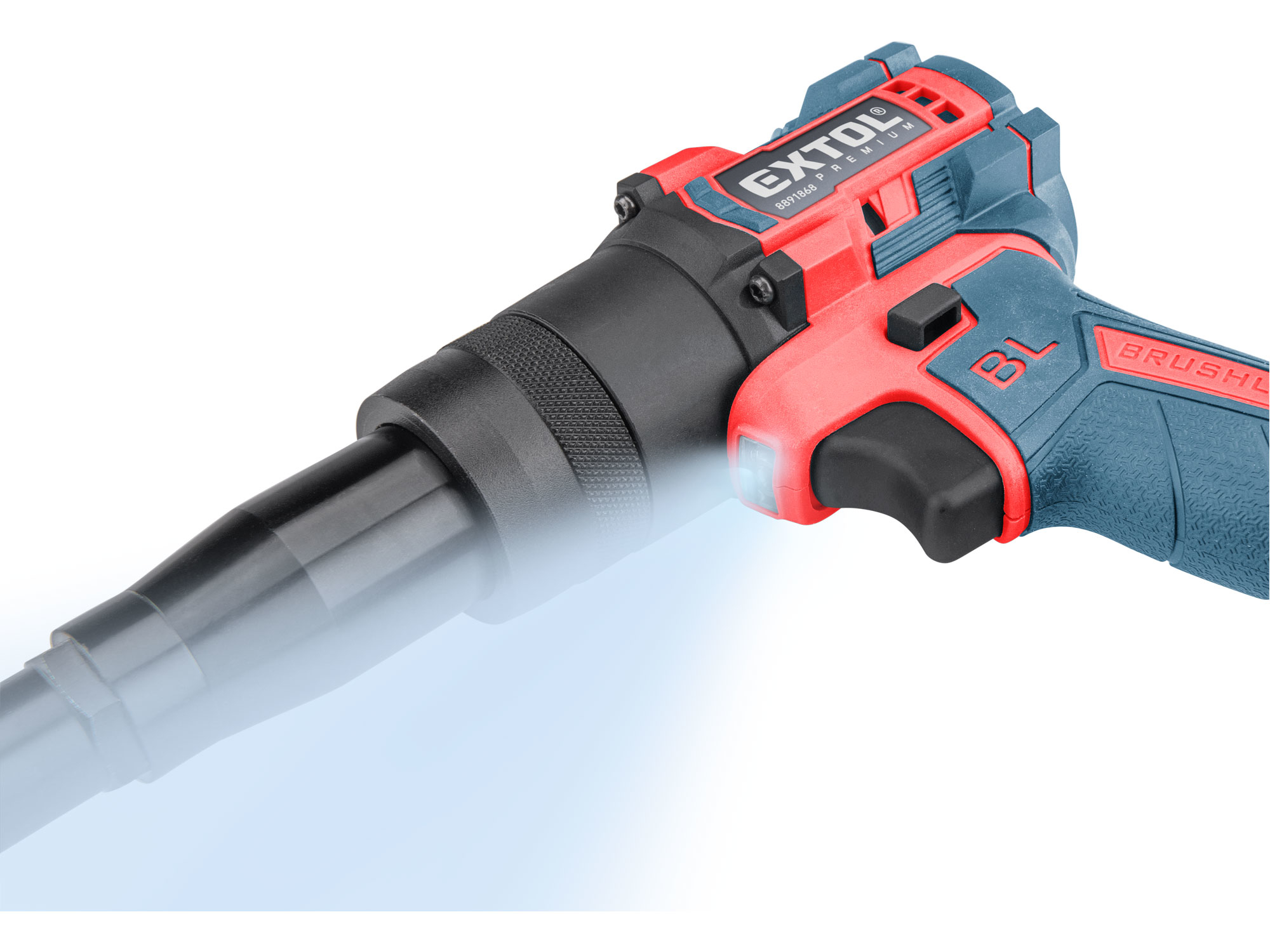 pistole nýtovací aku SHARE20V, BRUSHLESS, bez baterie a nabíječky