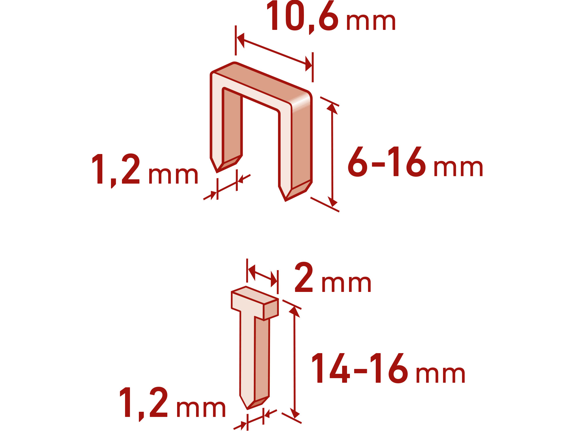 pistole sponkovací, 6-16mm