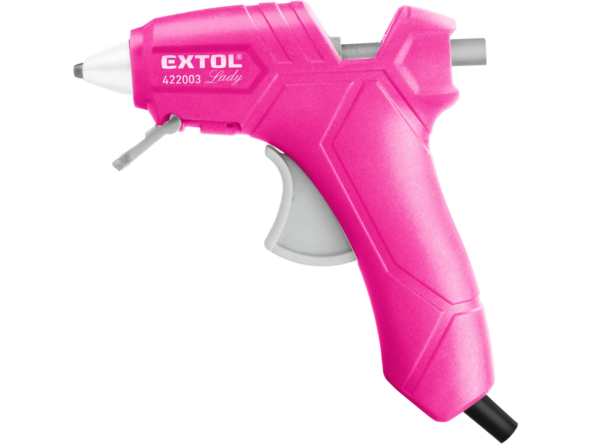 pistole tavná lepící, ⌀7,2mm, 25W, růžová, EXTOL LADY - EXTOL LIGHT