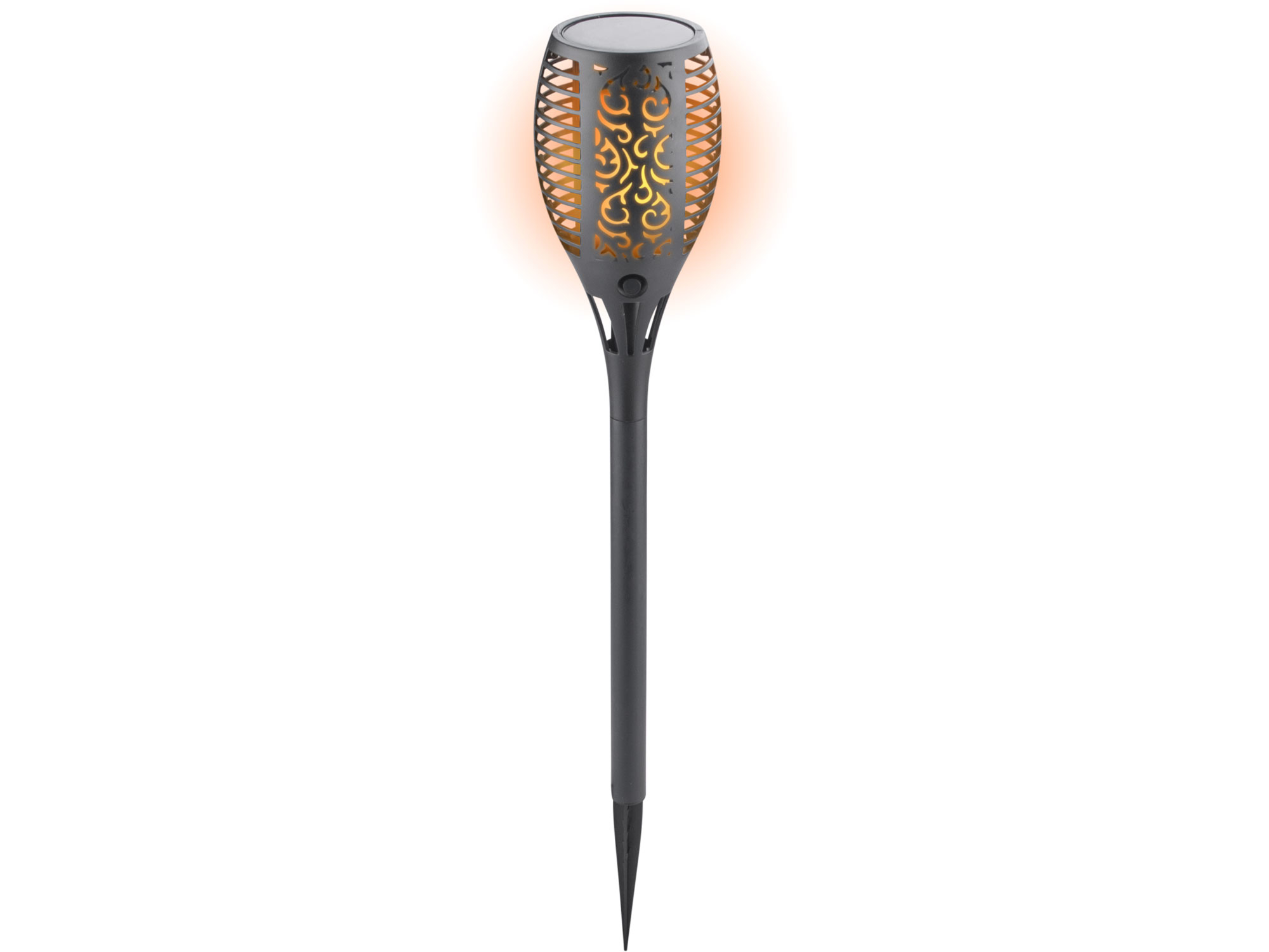 pochodeň LED s plamenem, 58cm, solární nabíjení, 33 LED