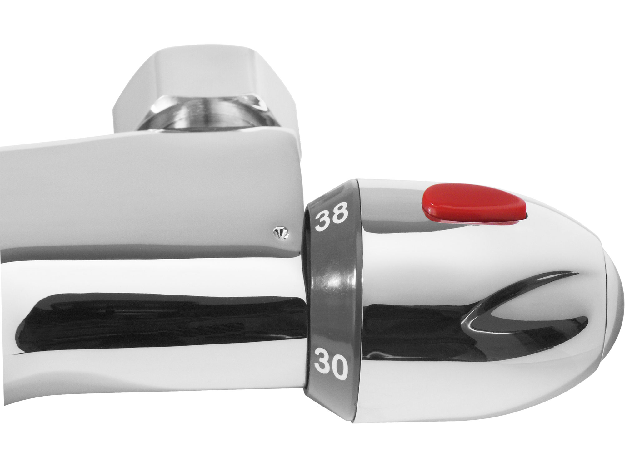 POŠK. OBAL baterie termostatická sprchová univerzální, 100mm, keramický ventil, chrom