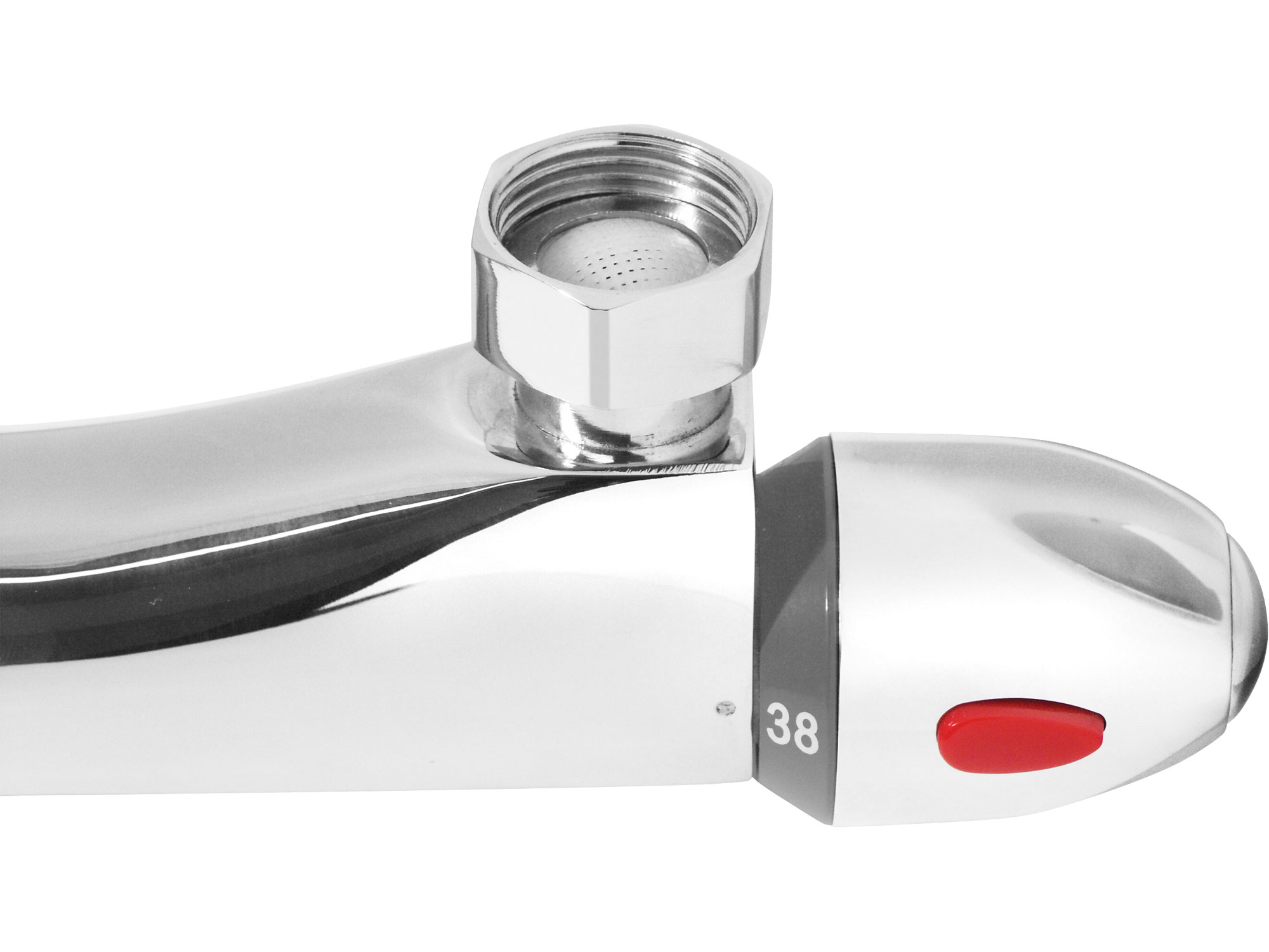 POŠK. OBAL baterie termostatická sprchová univerzální, 100mm, keramický ventil, chrom