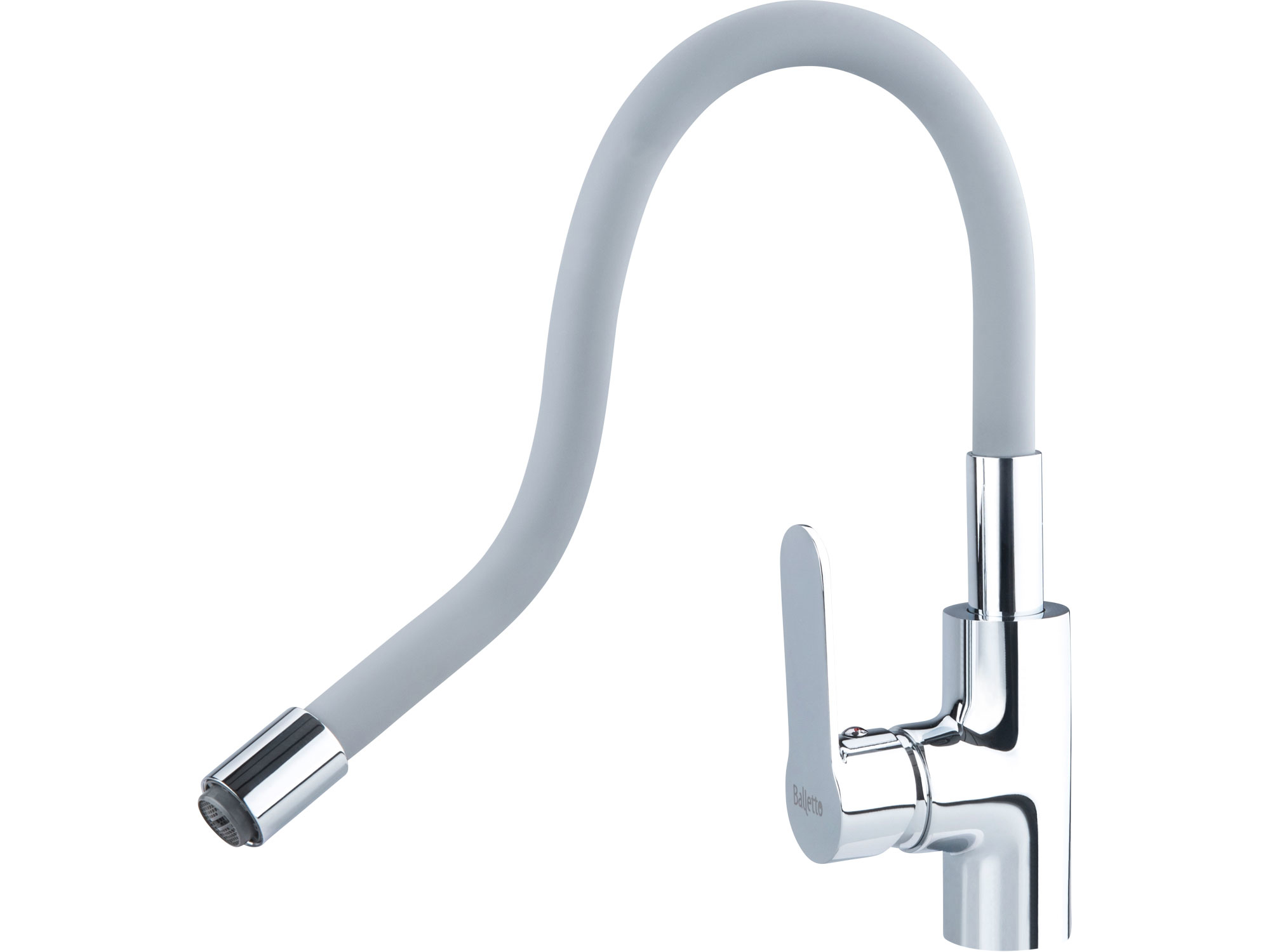 POŠK. OBAL baterie umyvadlová, stojánková s flexibilním ramínkem, 35mm, šedá