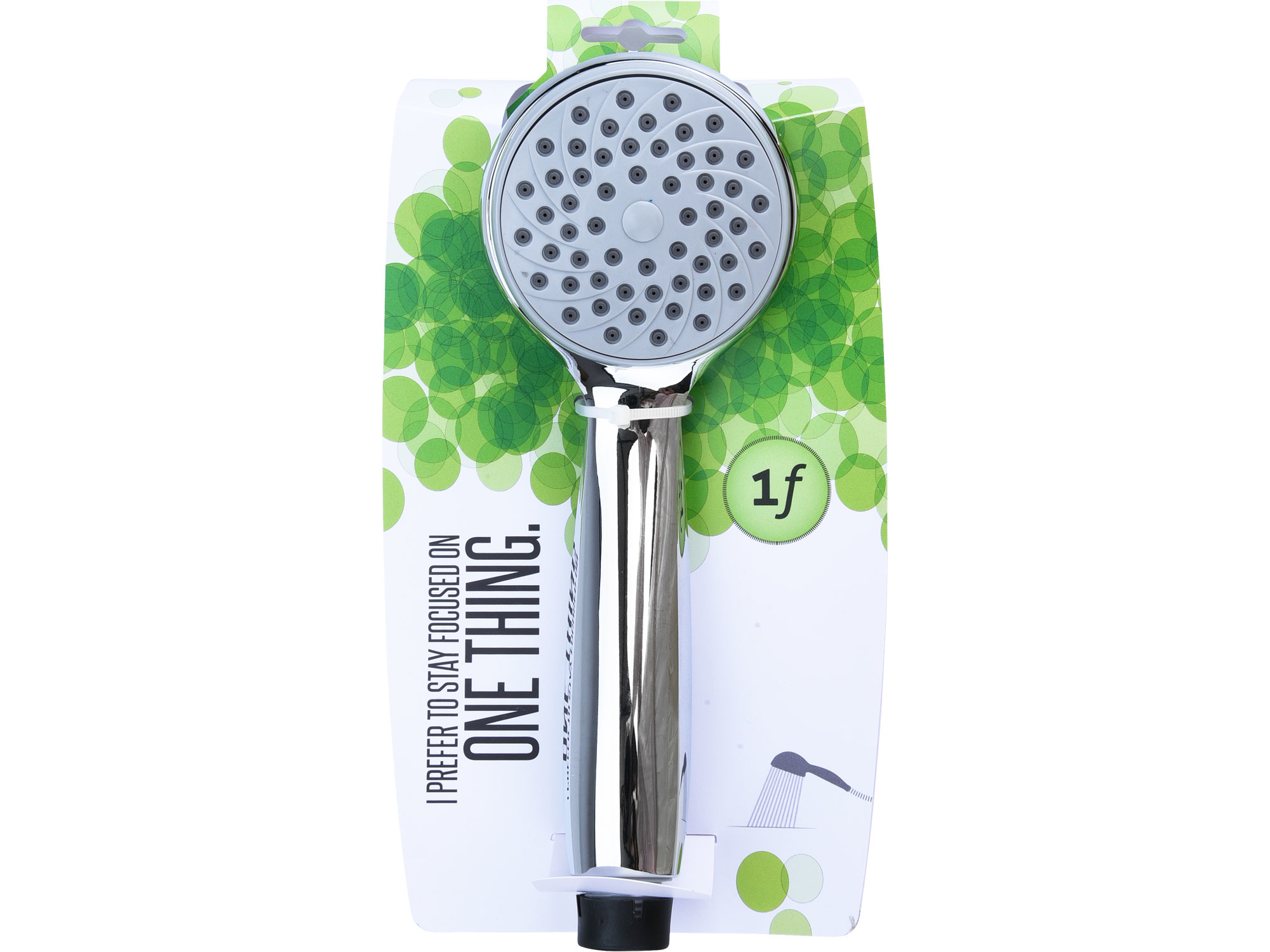 POŠK. OBAL hlavice sprchová, 1 funkce, 80mm, chrom