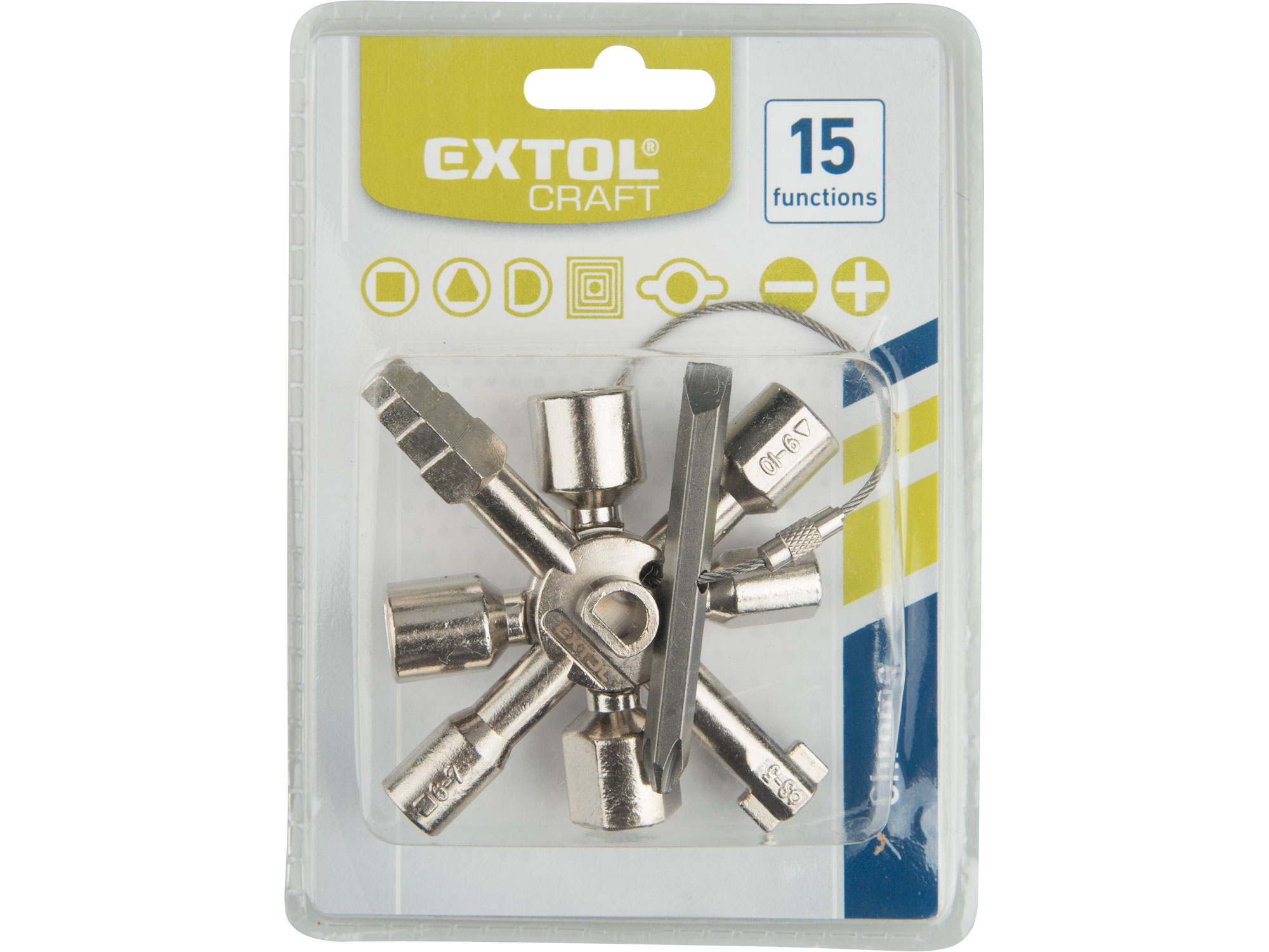 POŠK. OBAL klíč multifunkční, 15funkcí, k rozvodným skříním