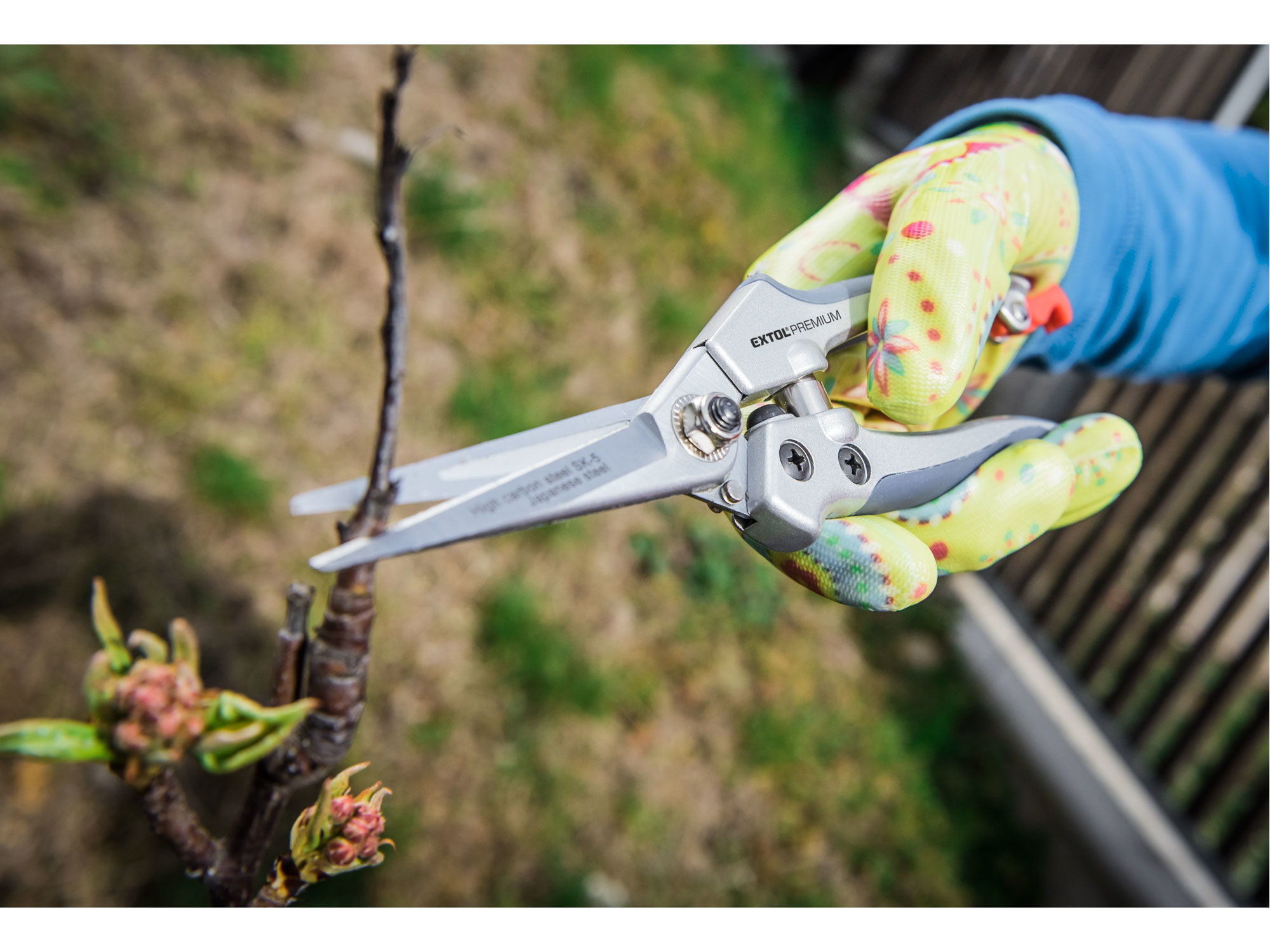 POŠK. OBAL nůžky zahradnické přímé, 200mm, HCS
