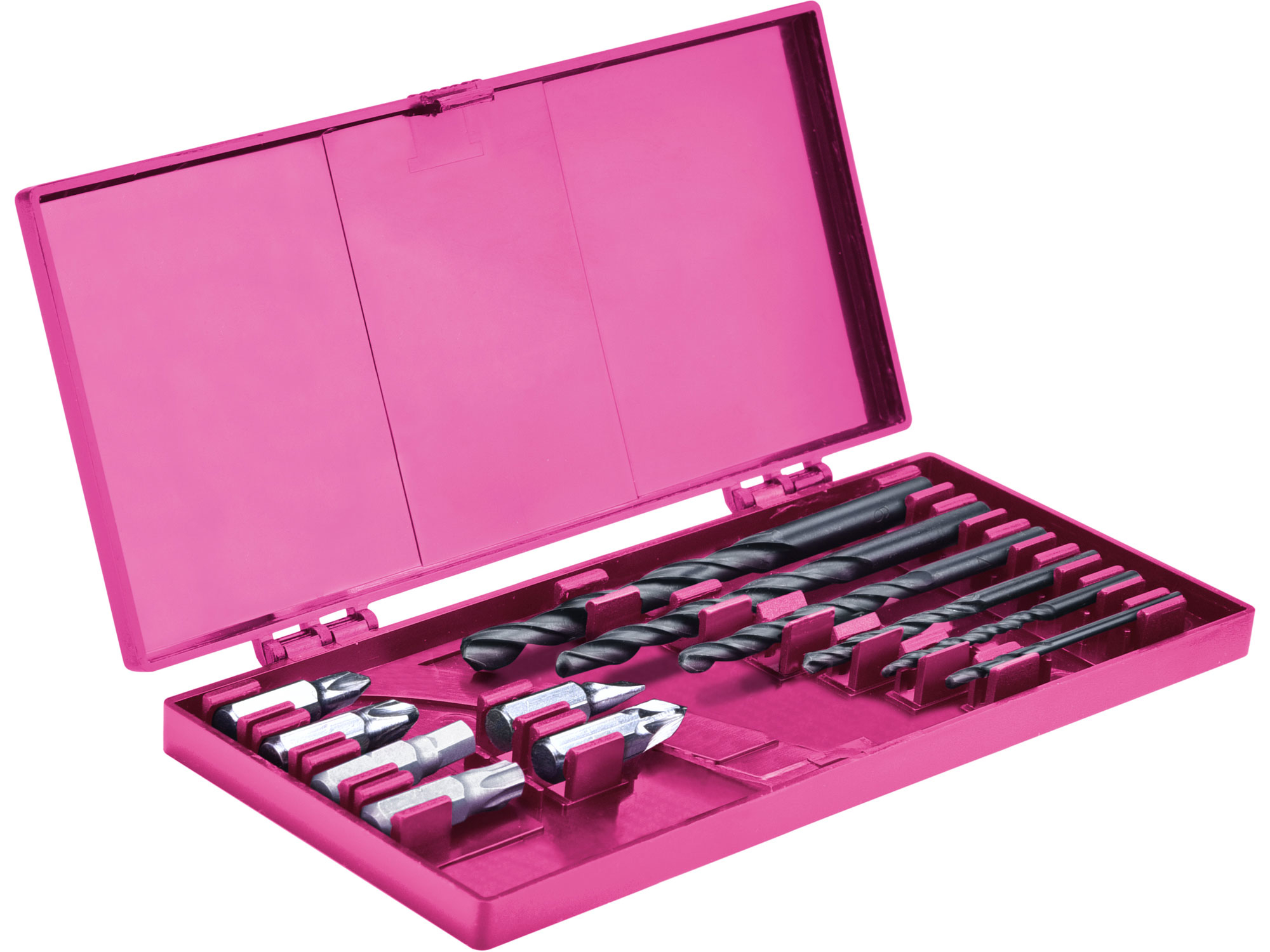 POŠK. OBAL vrtací šroubovák aku, růžový, 12V Li-ion, 1300mAh, v tašce