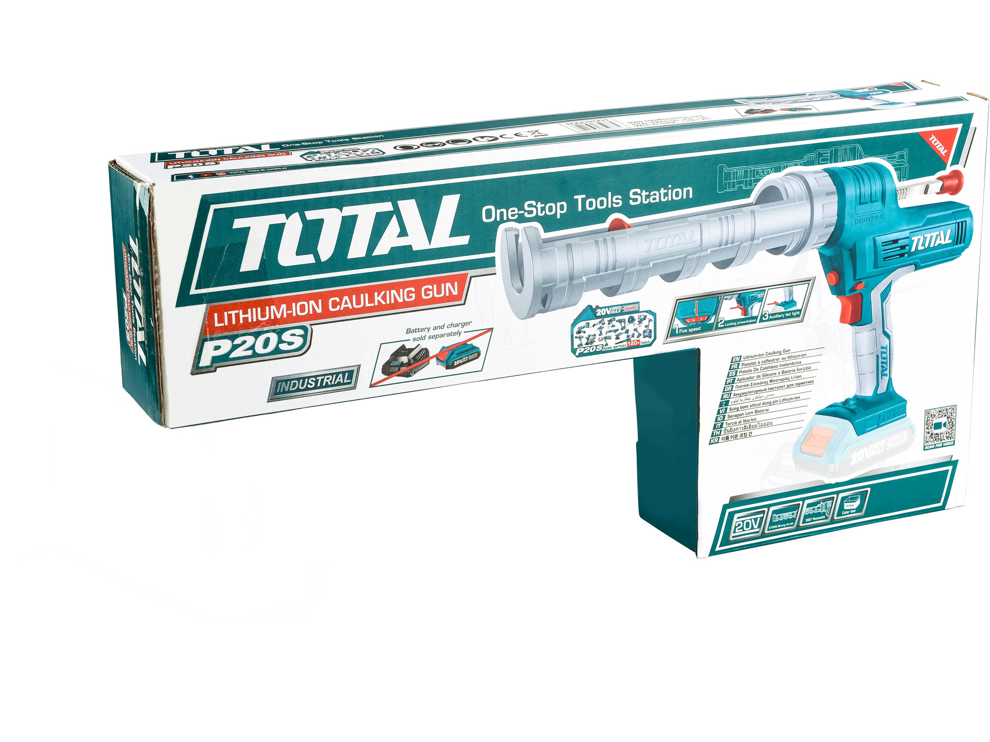 POŠK. OBAL Vytlačovací pistole AKU 20V Li-ion, bez baterie a nabíječky