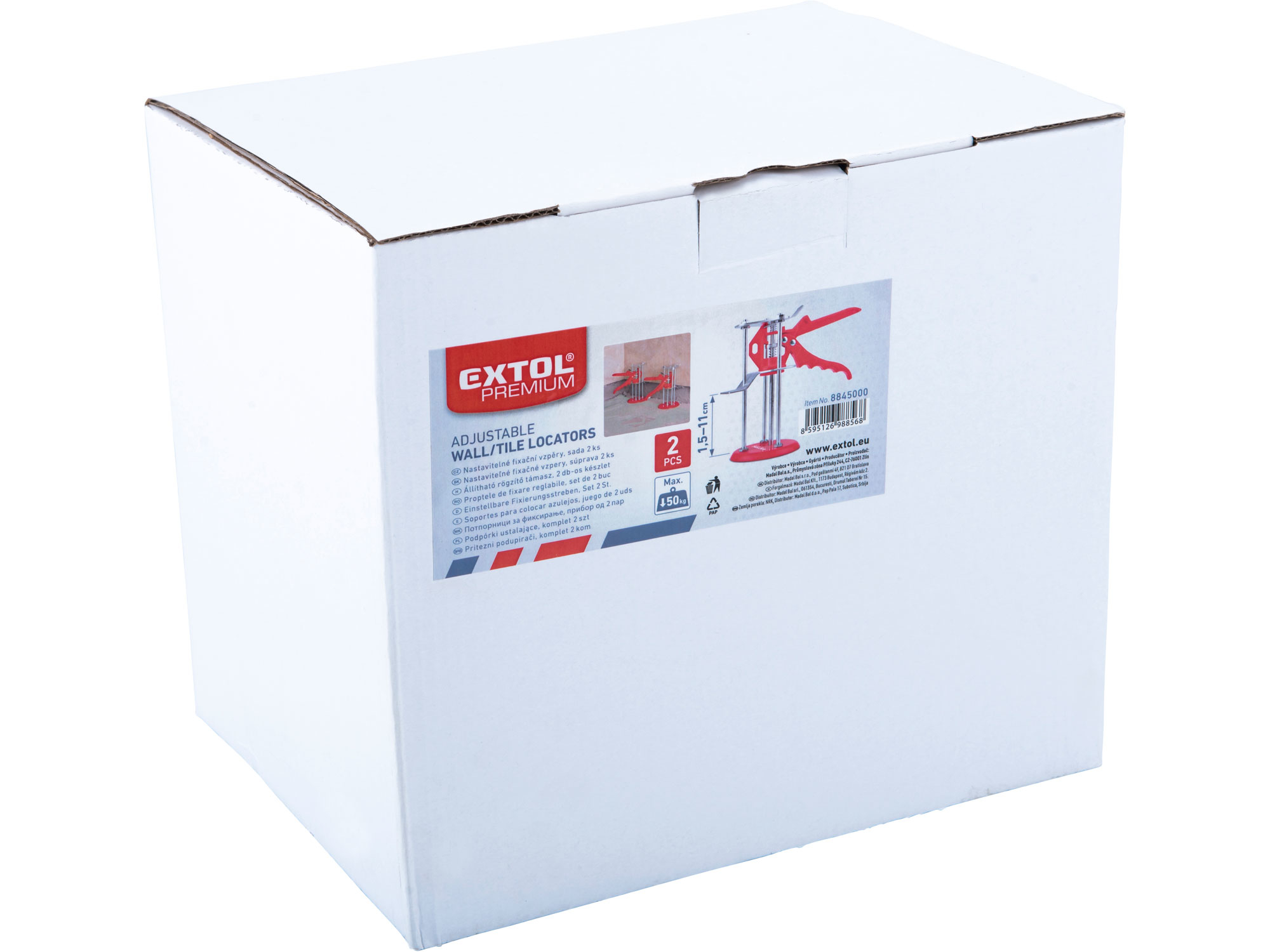 POŠK. OBAL vzpěry fixační/nastavitelné, sada 2ks