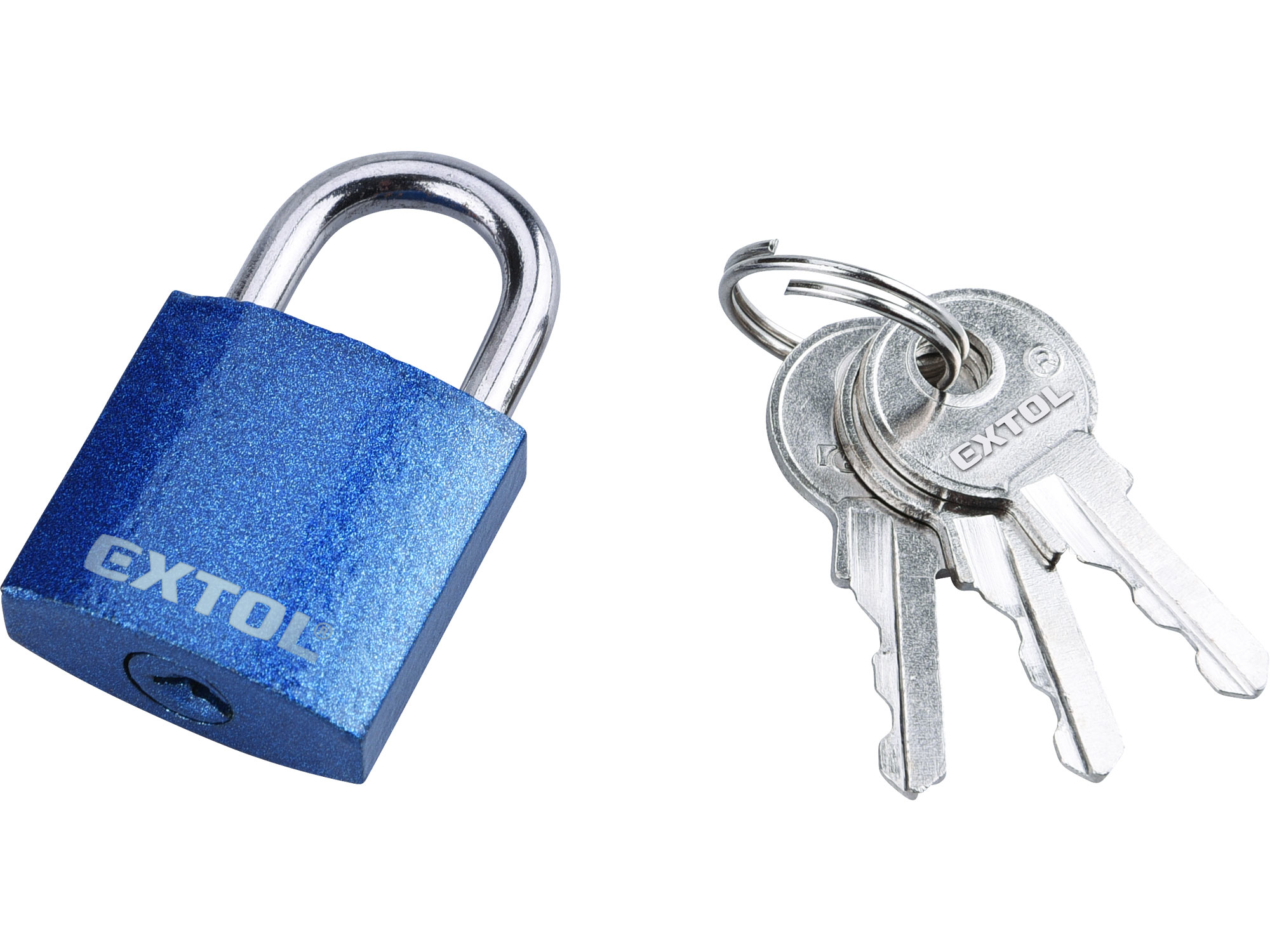 POŠK. OBAL zámek visací litinový barevný, 25mm