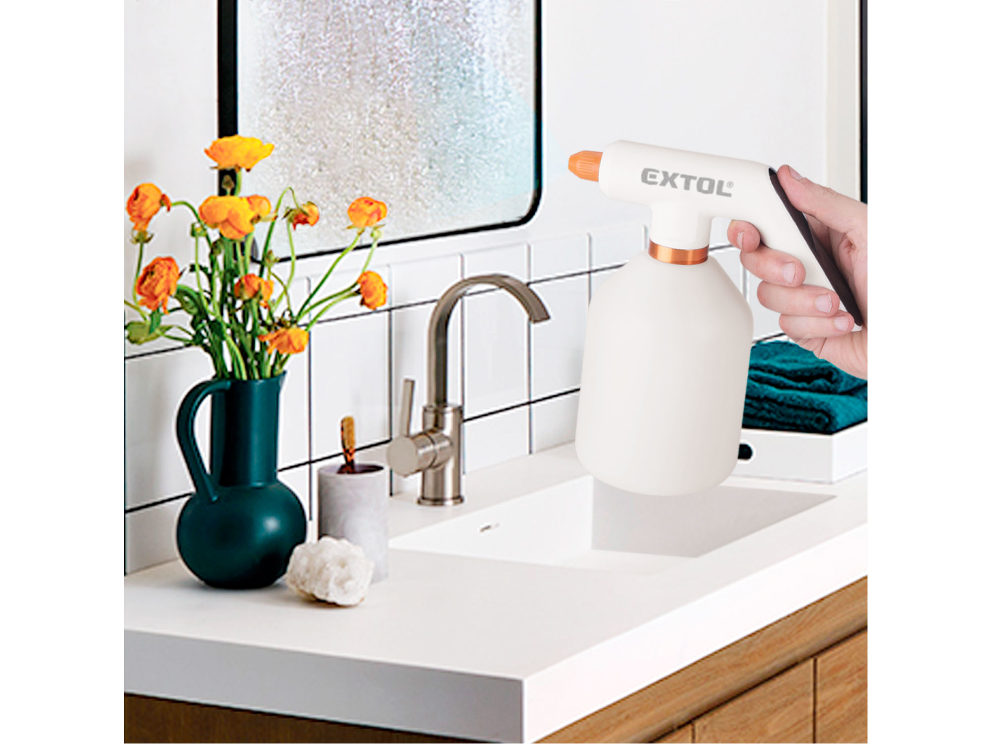 postřikovač aku, 1l, USB nabíjení