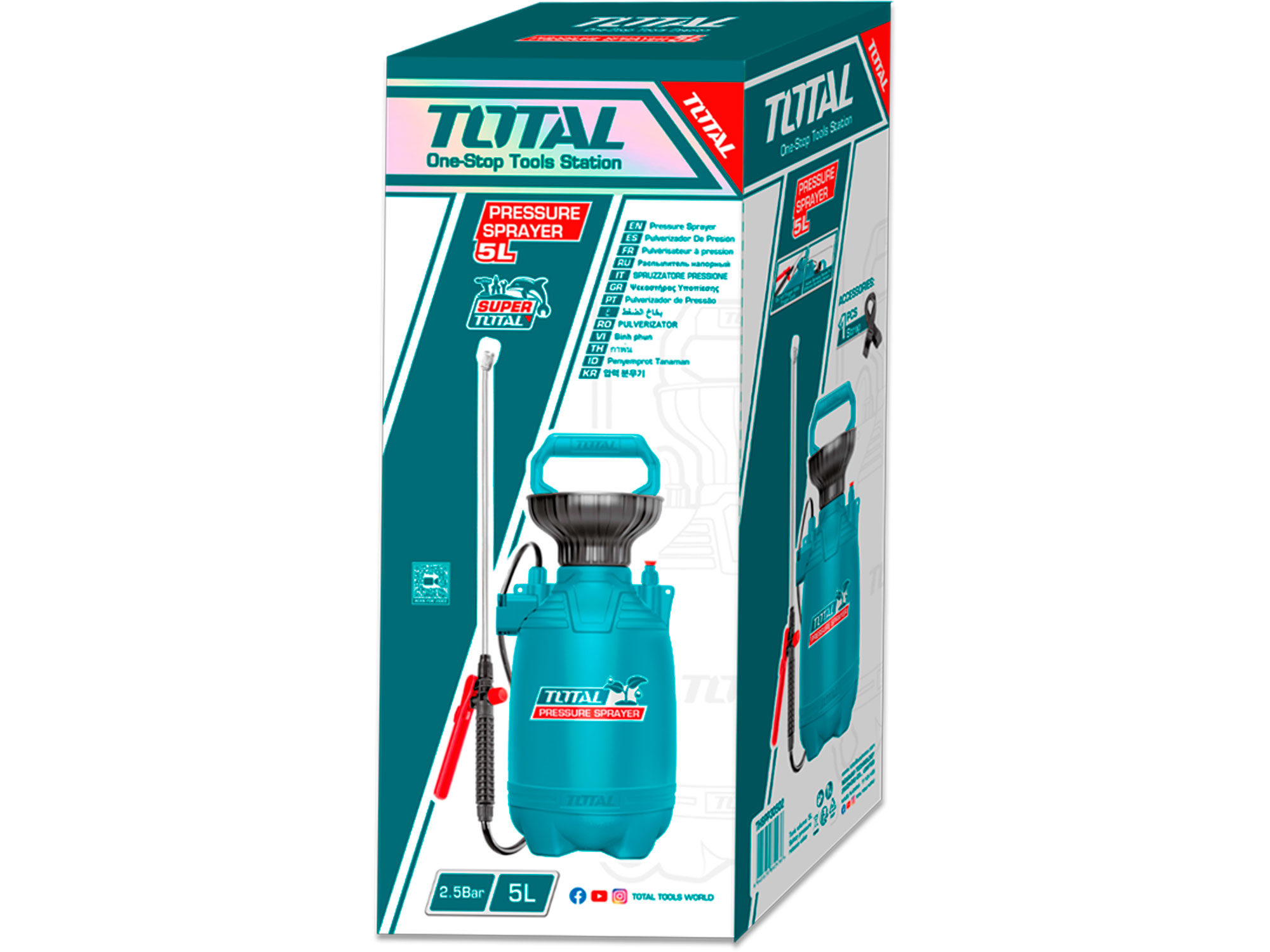 Postřikovač tlakový, 5L, 2,5 BAR