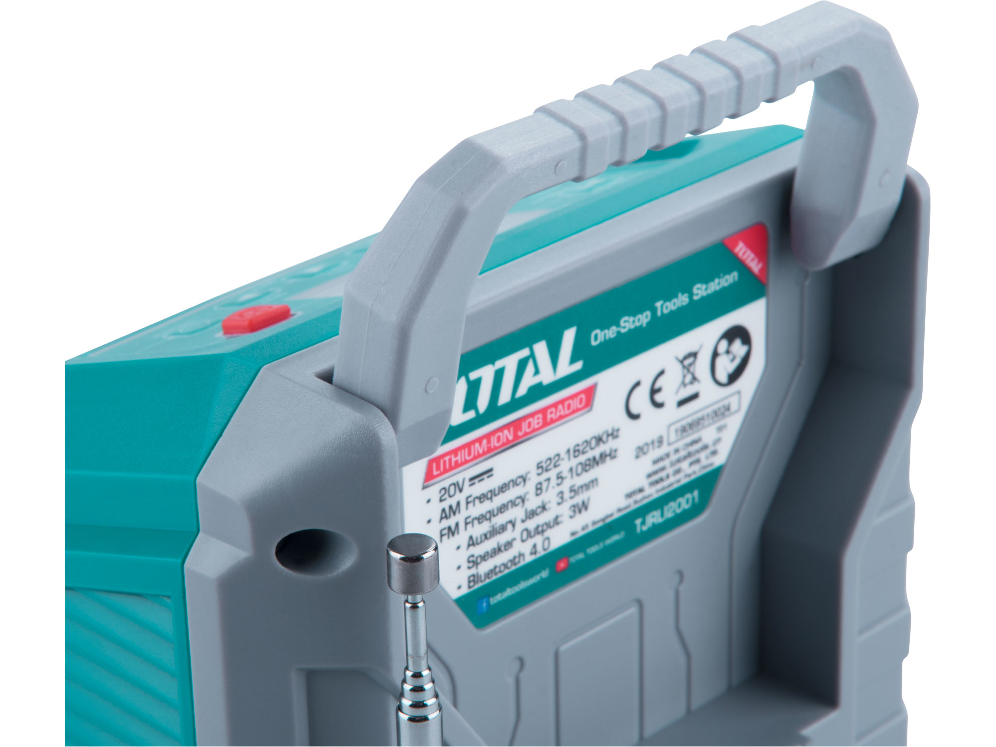 rádio AKU, 20V Li-ion, 2000mAh, bez baterie a nabíječky, industrial