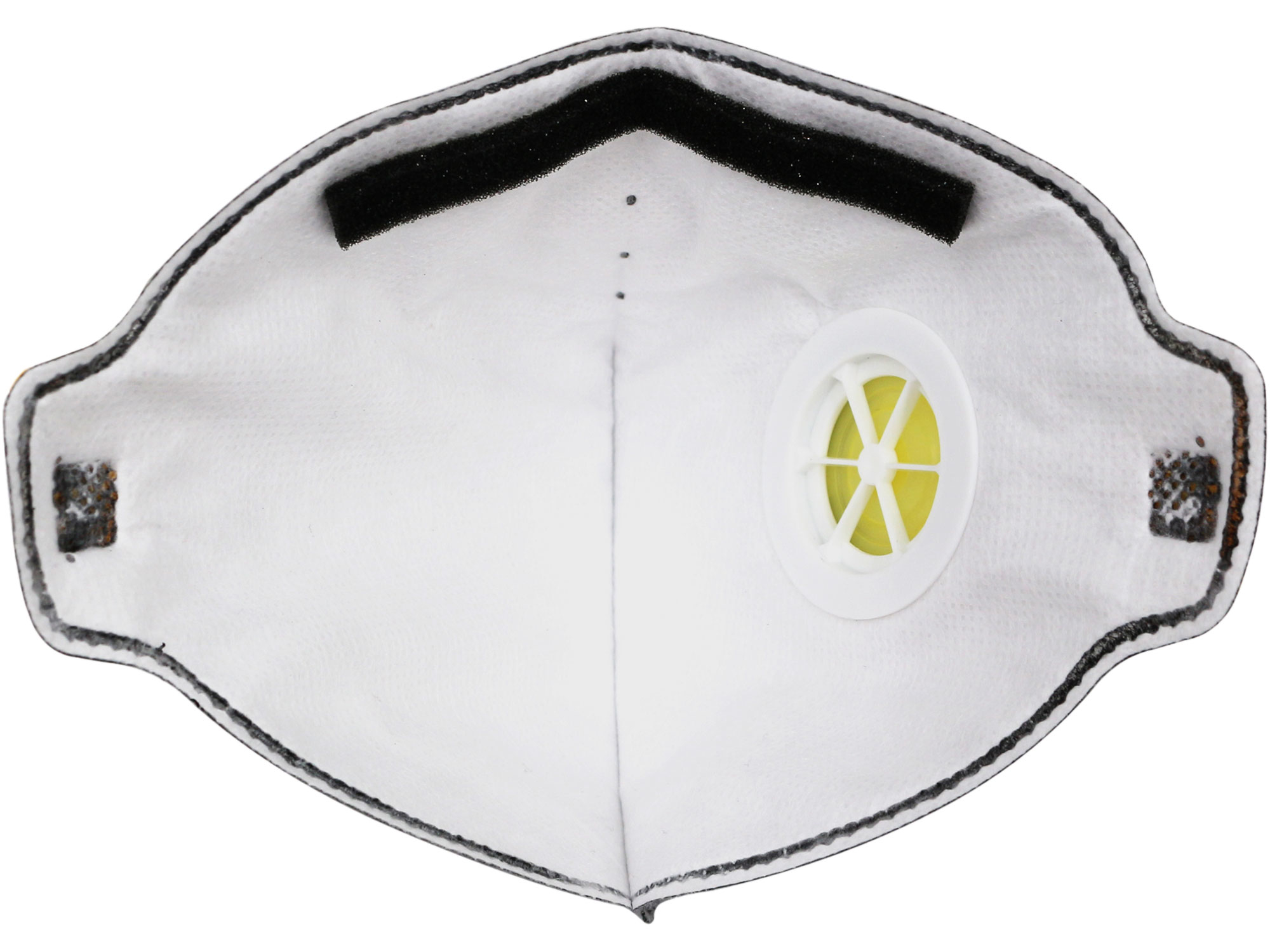 respirátory sada 5ks s výdechovým ventilem a aktivním uhlíkovým filtrem, třída FFP2 NR, skládací