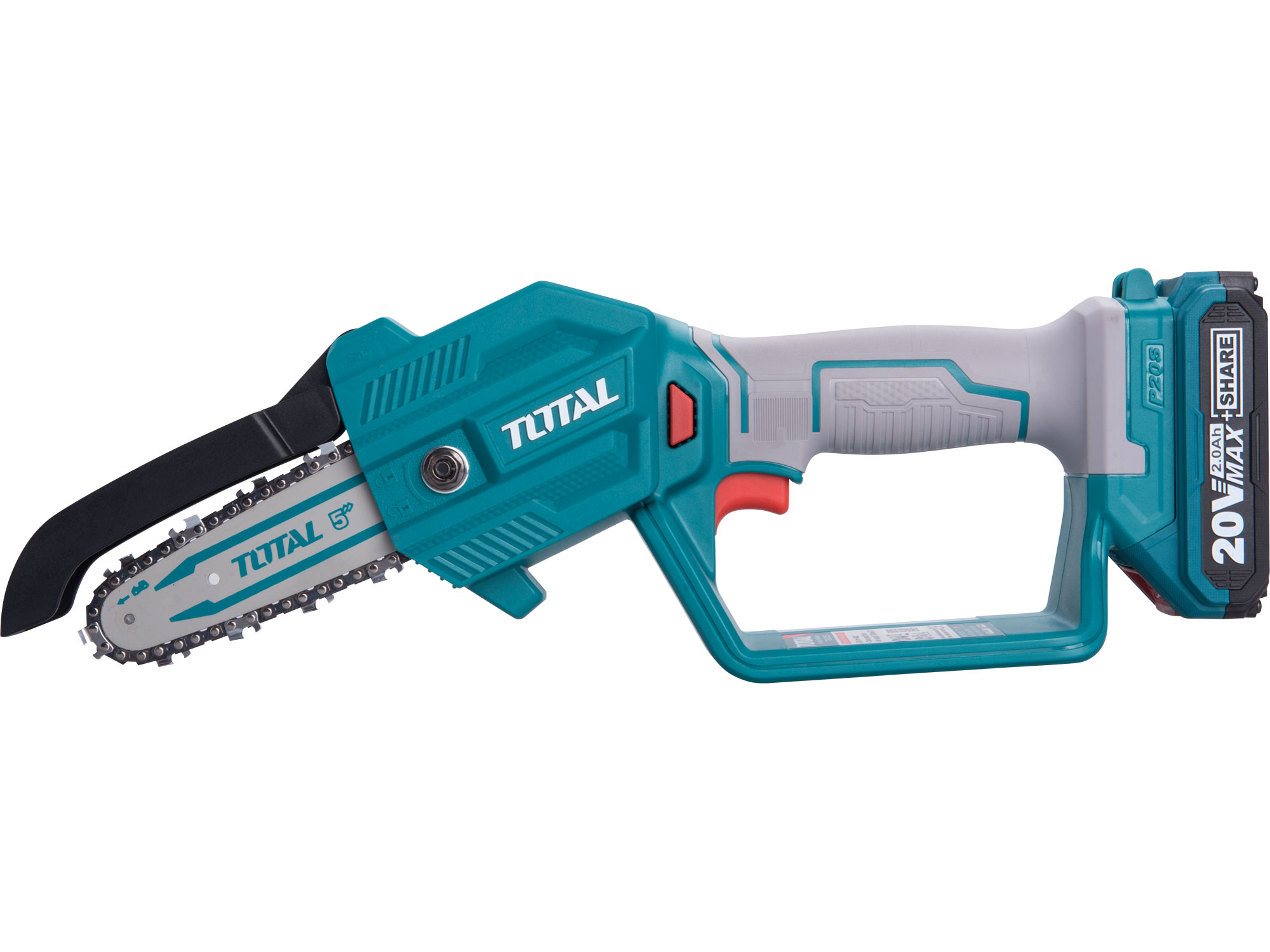 Řetězová pila AKU, MINI, 20V Li-ion, 2000mAh, bez baterie a nabíječky