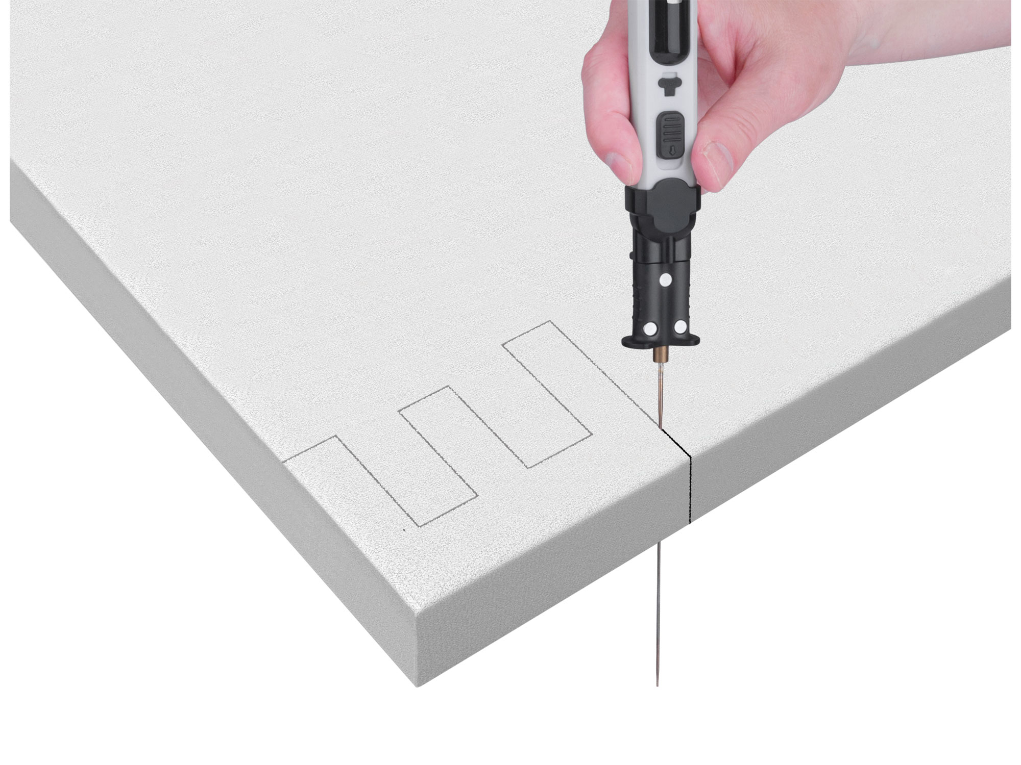 řezačka polystyrénu, odporová aku, USB nabíjení