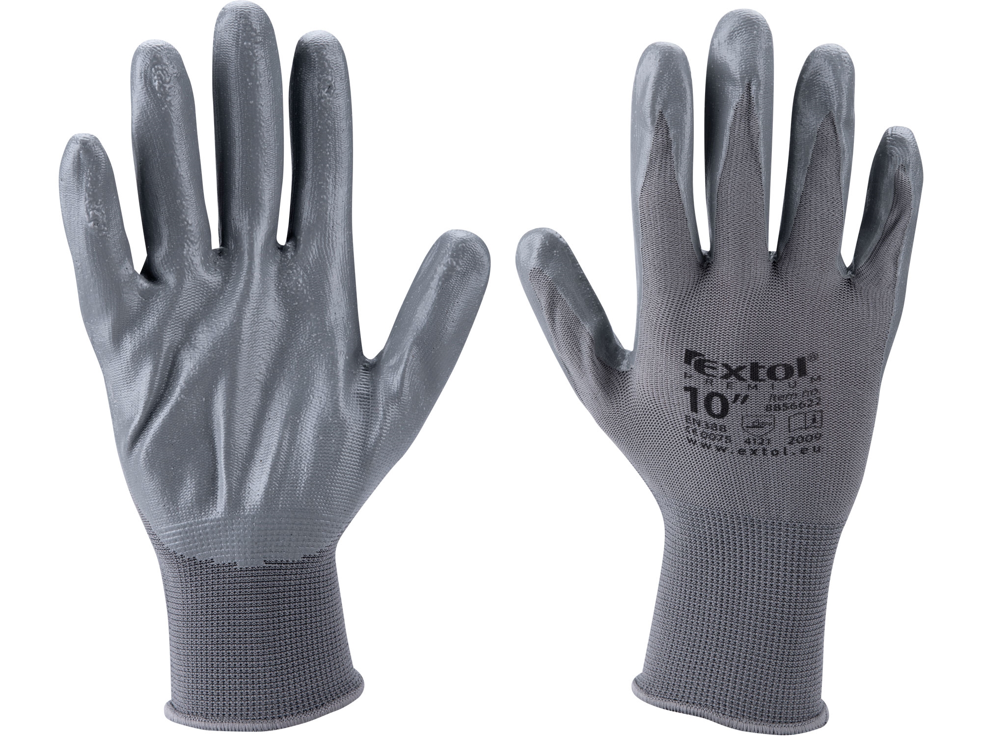 rukavice nylonové polomáčené v nitrilu, velikost S/8", EXTOL PREMIUM 8856620