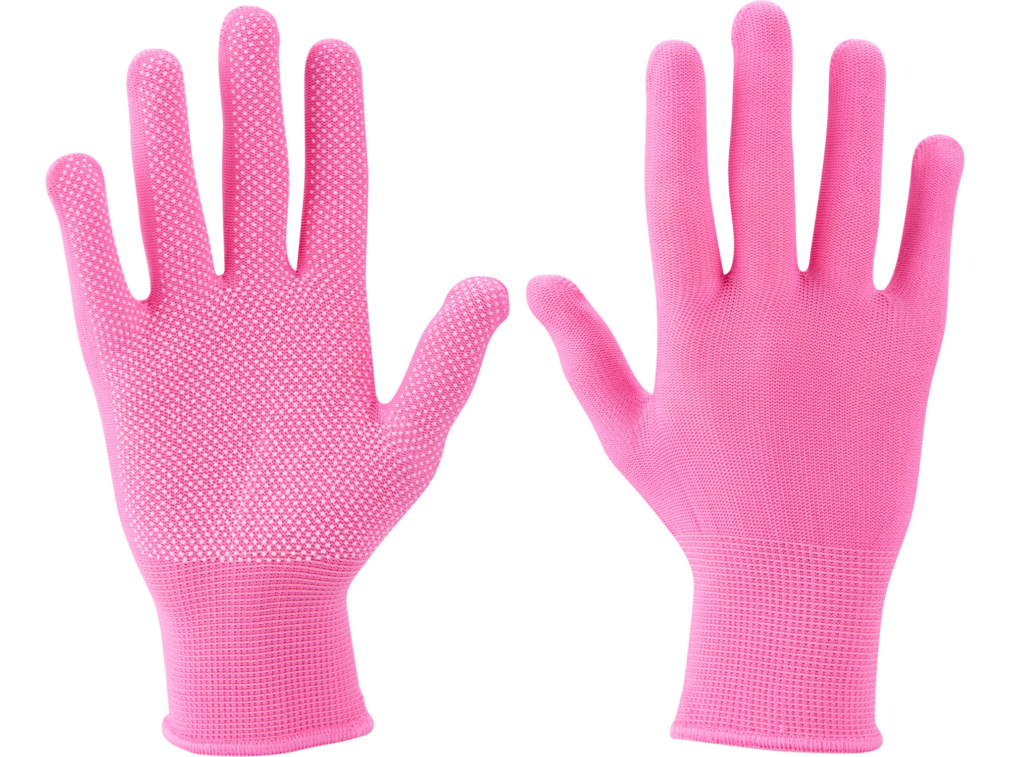 rukavice z polyesteru s PVC terčíky na dlani, velikost 7", EXTOL LADY 99719