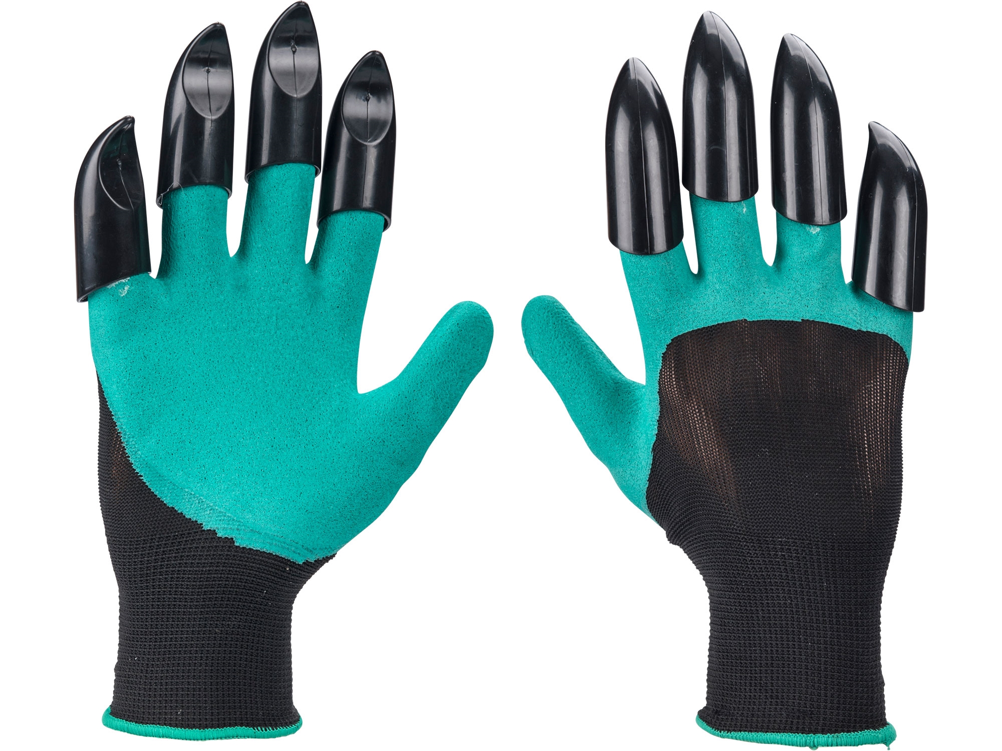 rukavice zahradní polyesterové s latexem a drápy na pravé ruce, velikost 8" - EXTOL PREMIUM