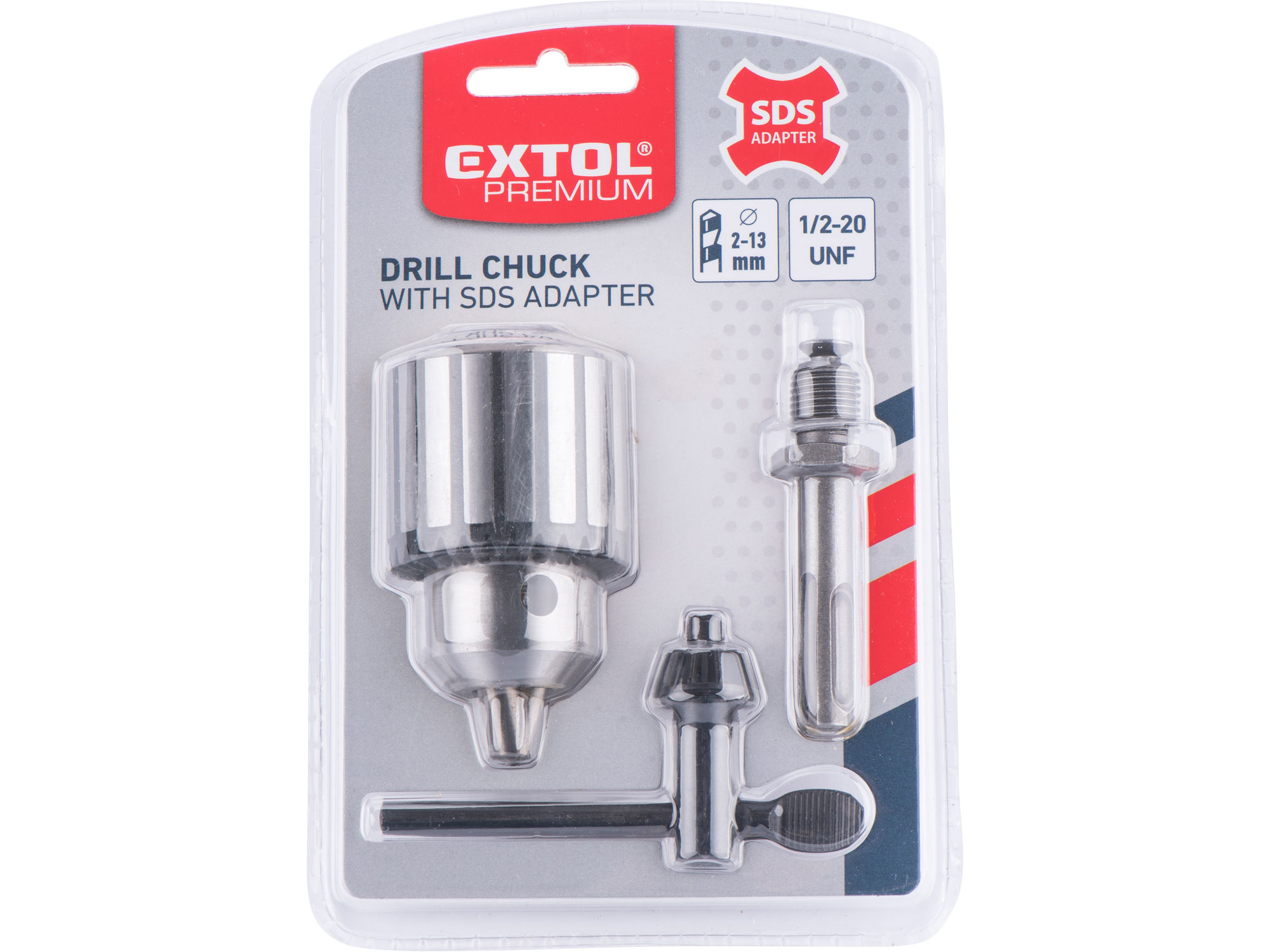 SDS-Plus redukce + hlava na vrtačku, 2-13mm