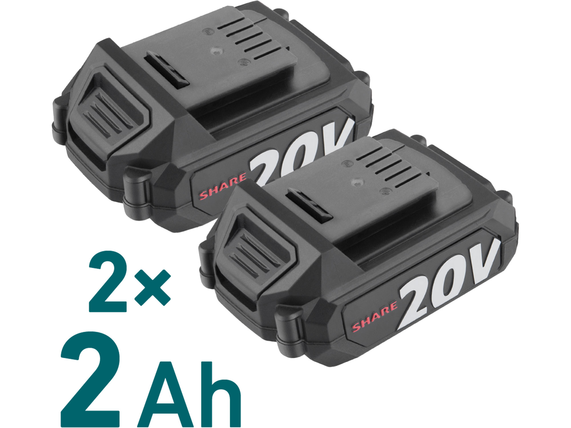 sekačka aku SHARE20V, 43cm, BRUSHLESS, 2x2Ah.