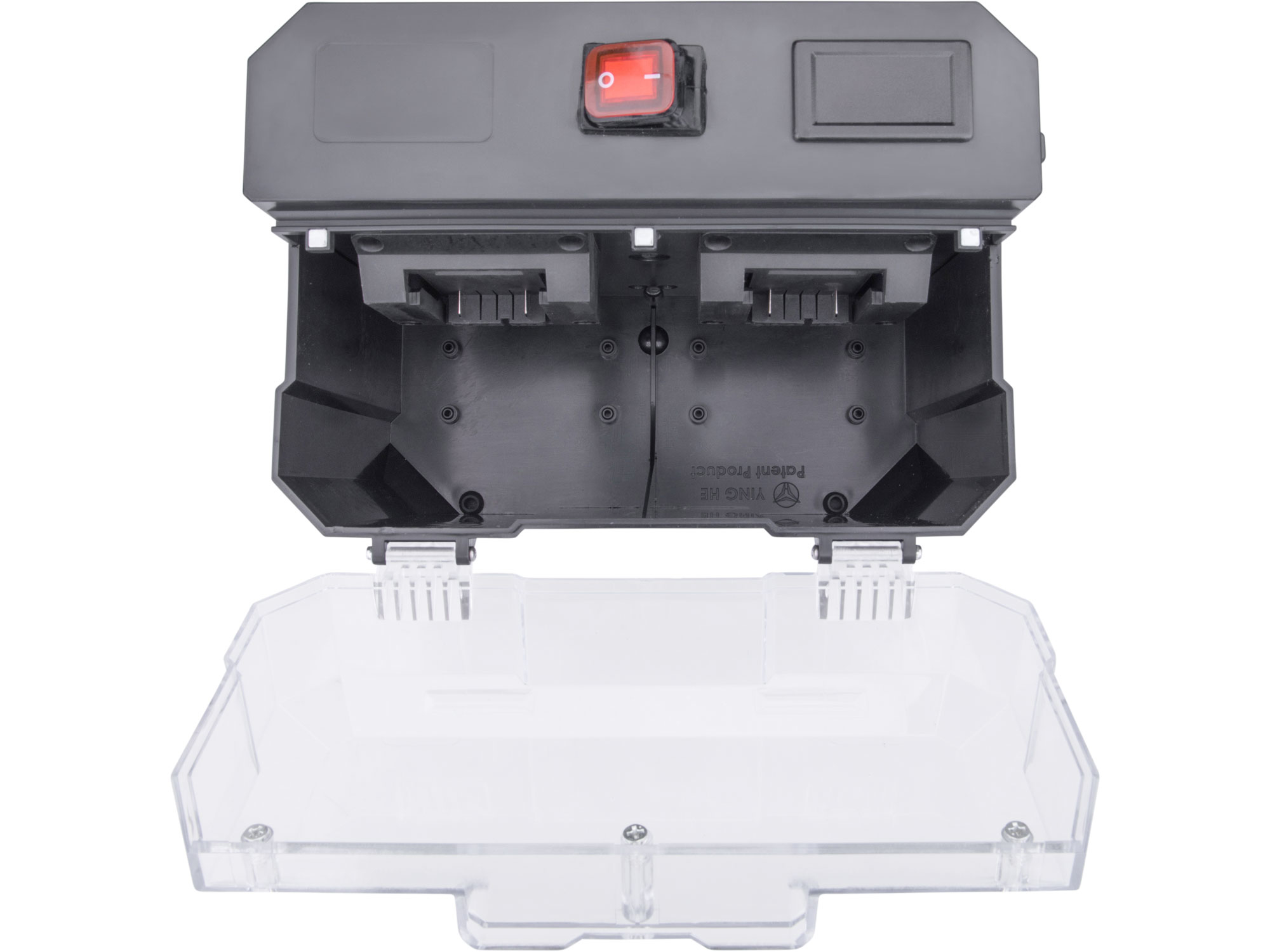 skříň na baterii s elektronikou