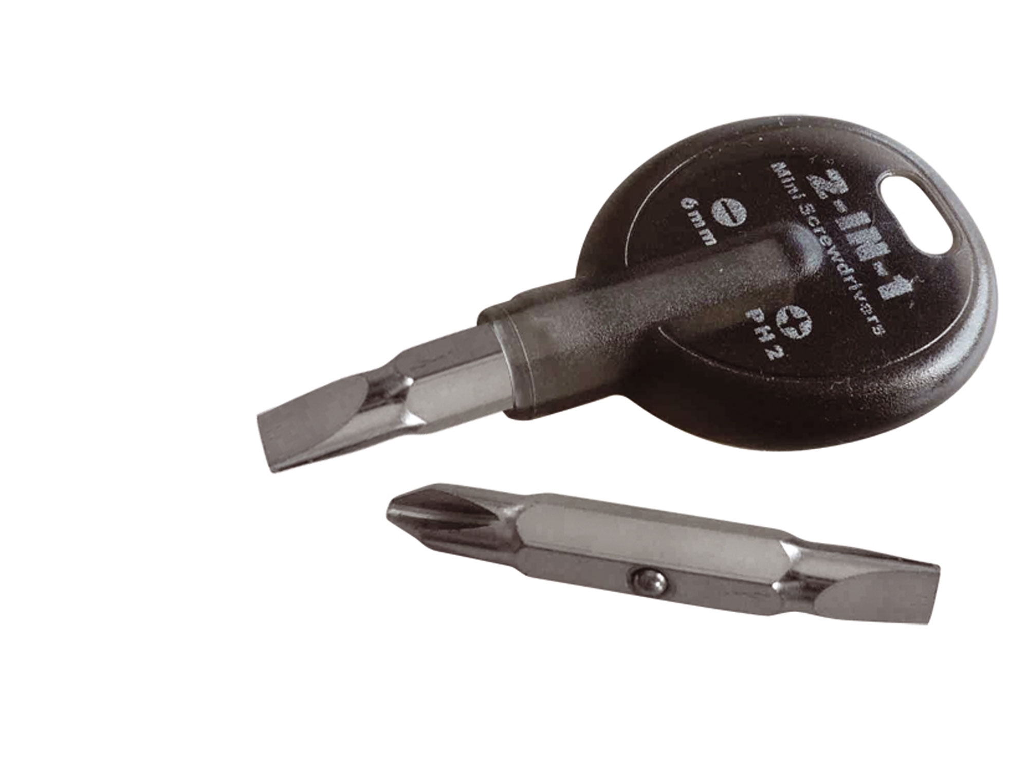 šroubovák mini-klíčenka PH2 a plochý 6mm