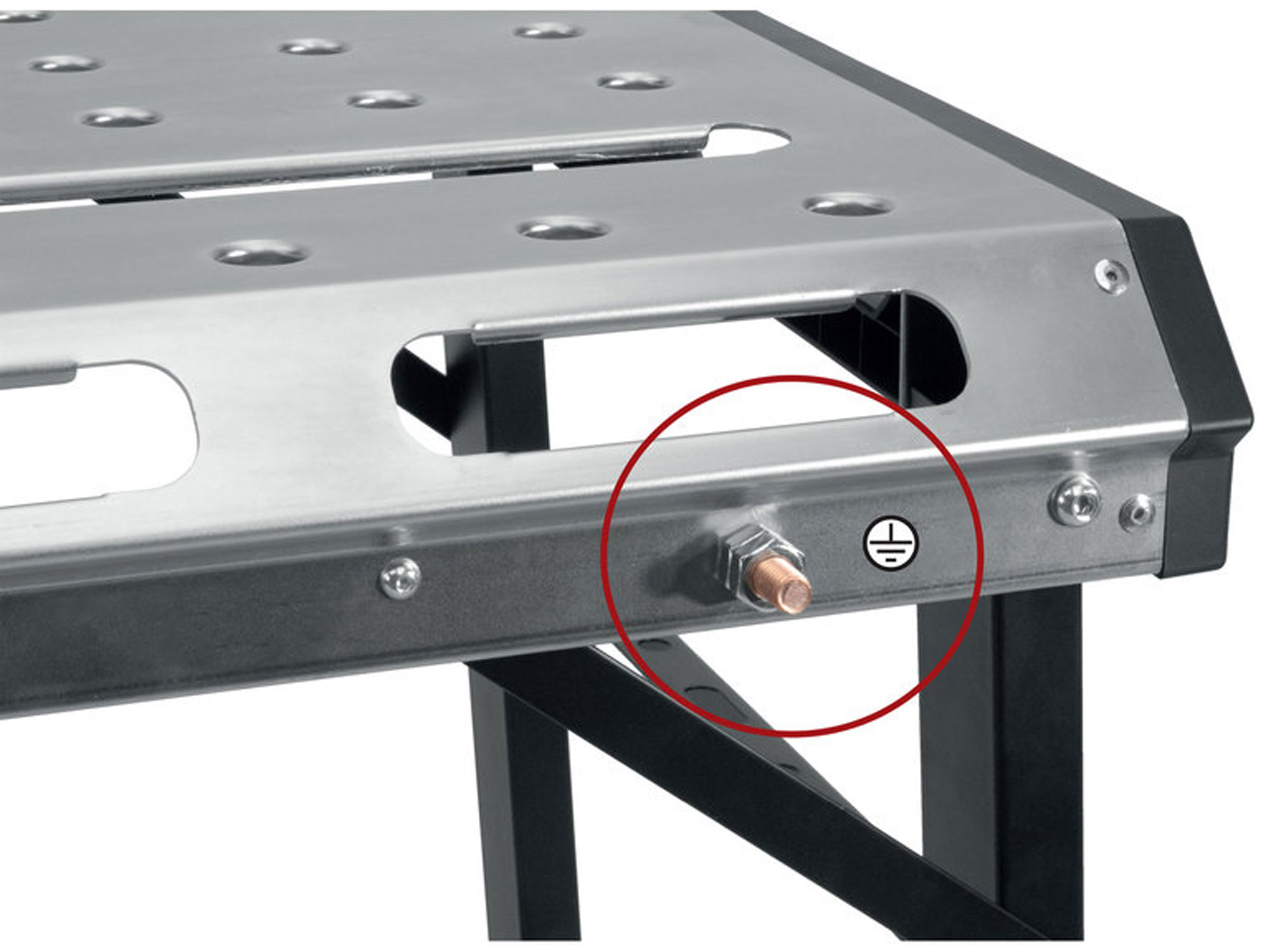 stůl svařovací přenosný, 107x53cm, výška 70-93cm