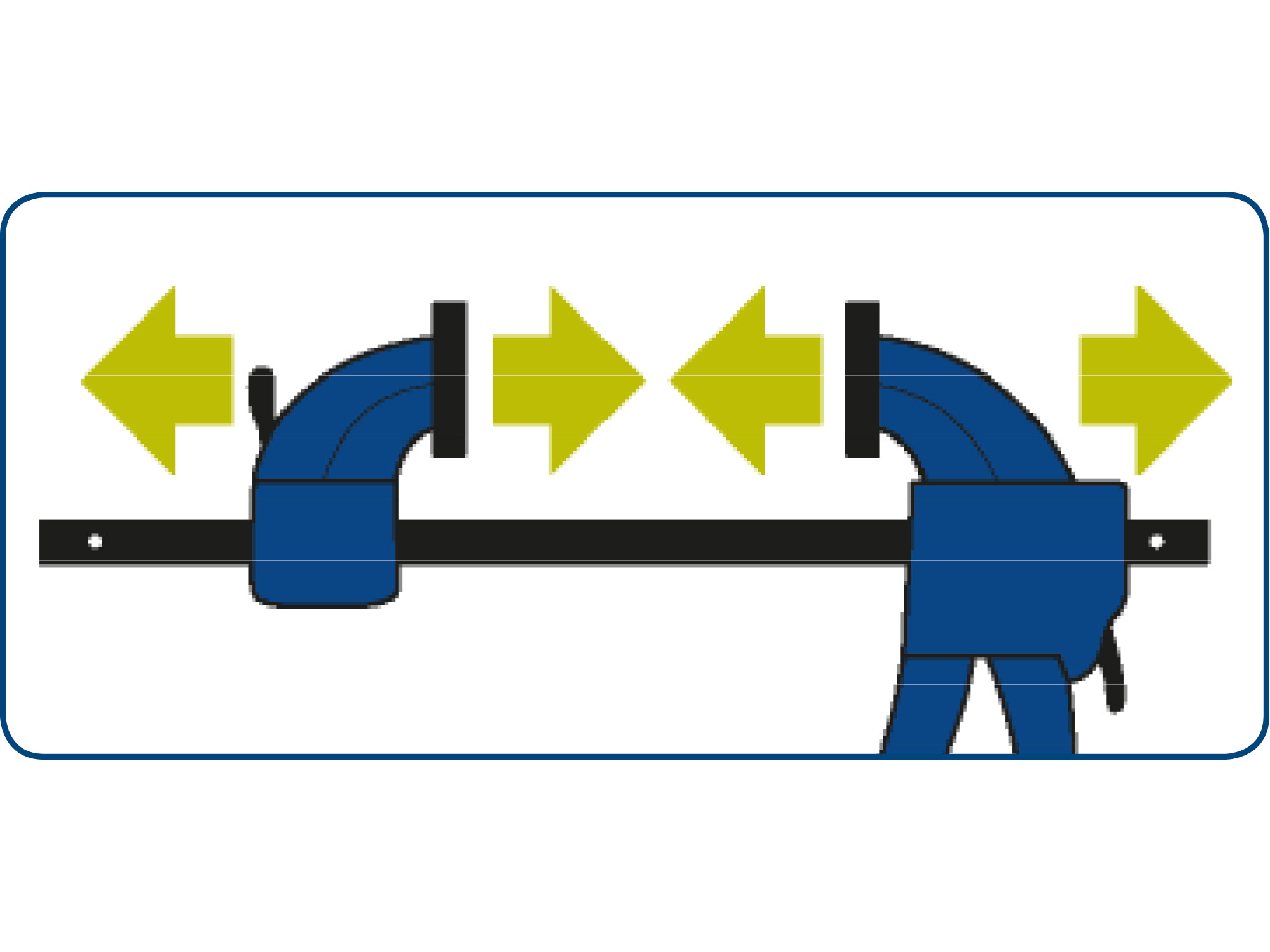 svěrka rychloupínací, 150mm, 165-300mm